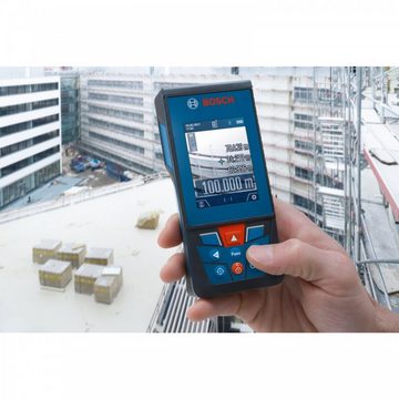 BOSCH Entfernungsmesser GLM 100-25 C Professional - Laser-Entfernungsmesser - blau/schwarz