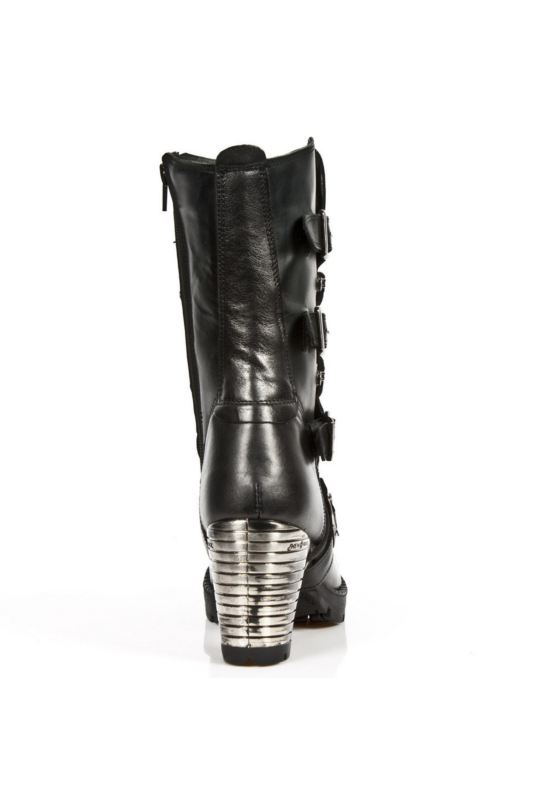 NEW ROCK M-TR003-S1 Ankleboots Rock-Chic mit Metalelementen für Selbstbewusste Auftritte