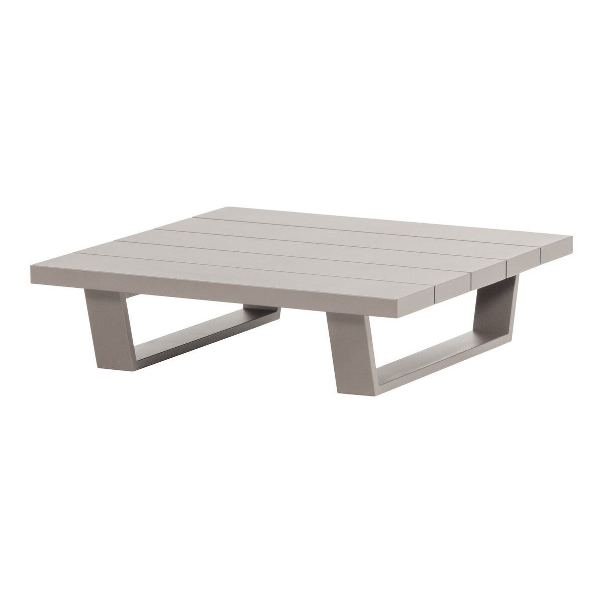 WOOOD Couchtisch Bear - Aluminium Sand, Mit einem leichten Aluminiumgestell, großzügig