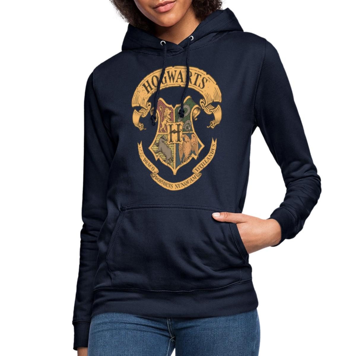 Spreadshirt Hoodie Harry Potter Hogwarts Wappen günstig online kaufen