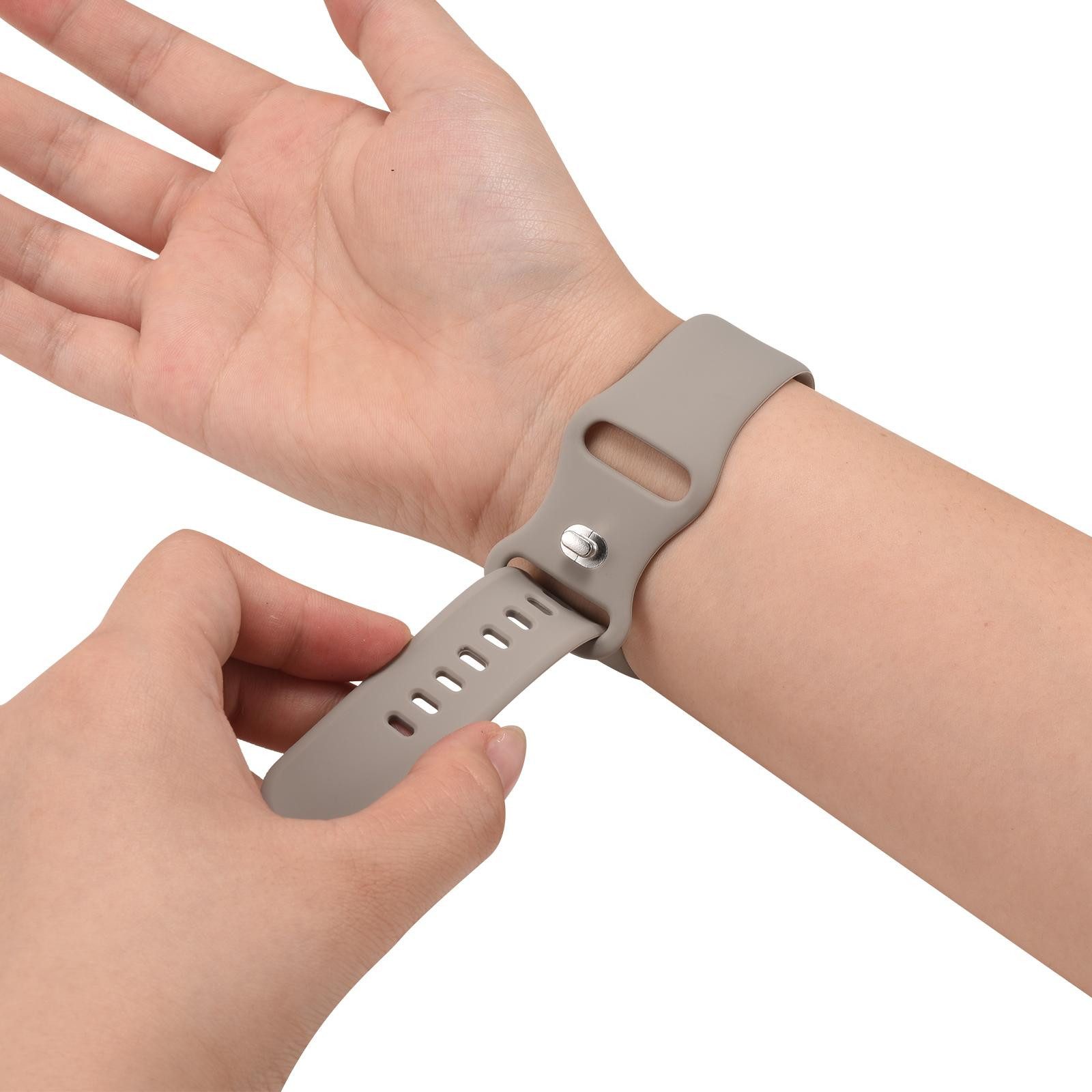 CoolGadget Smartwatch-Armband Fitnessarmband aus Silikon iWatch, für Apple Watch 1 2 3 4 5 6 7 8 9 10 11 SE 1 2 3 38 40 41 42 mm