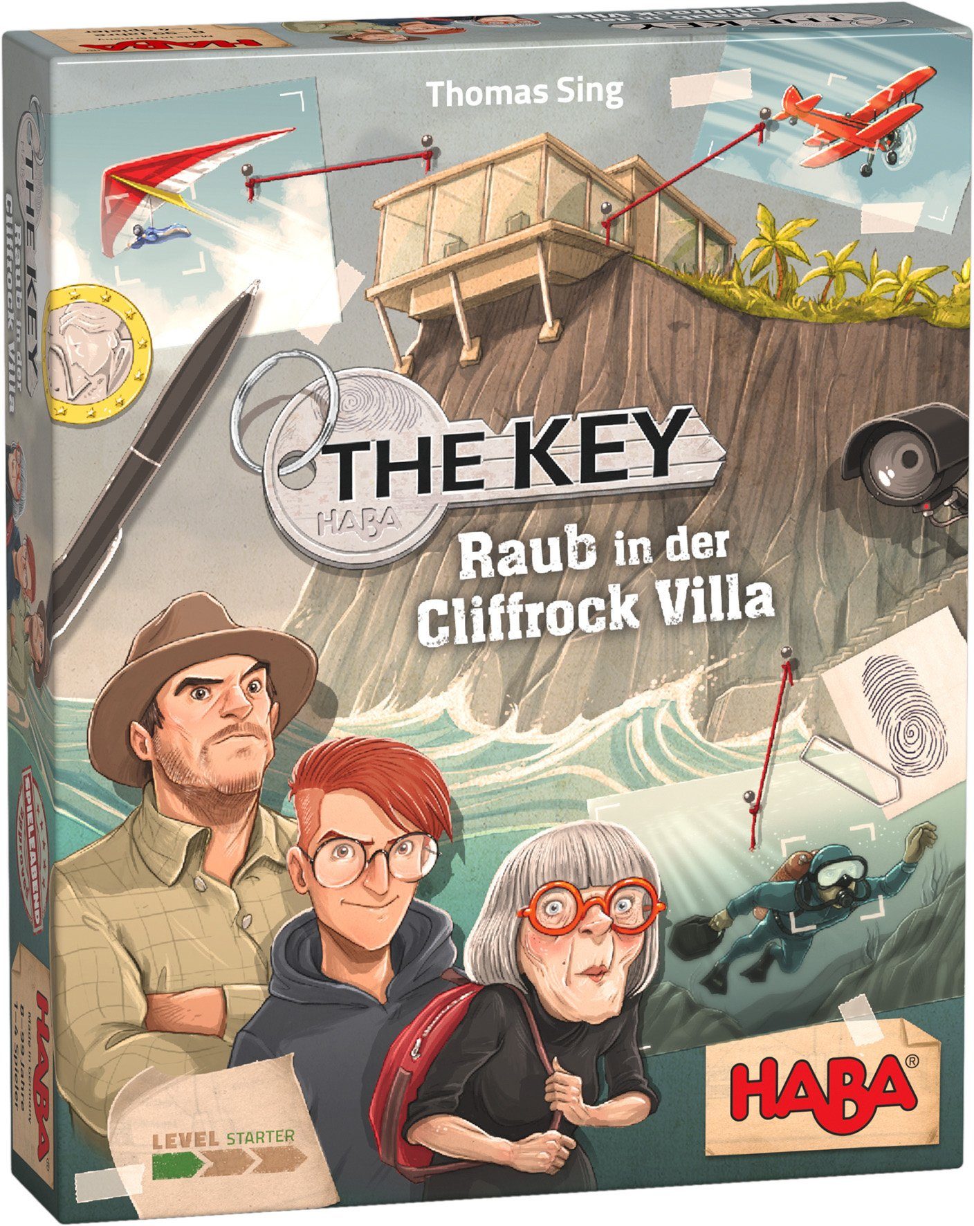 Image of Haba Spiel, Detektiv-Spiel »The Key – Raub in der Cliffrock Villa«, Made in Germany
