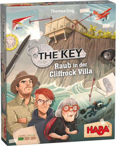Haba Spiel, Detektiv-Spiel »The Key Raub in der Cliffrock Villa«, Made in Germany