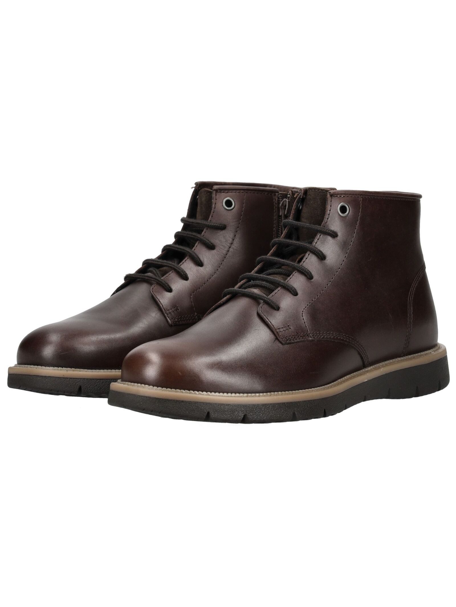 Geox Geox Stiefelette Leder/Textil Schnürstiefelette