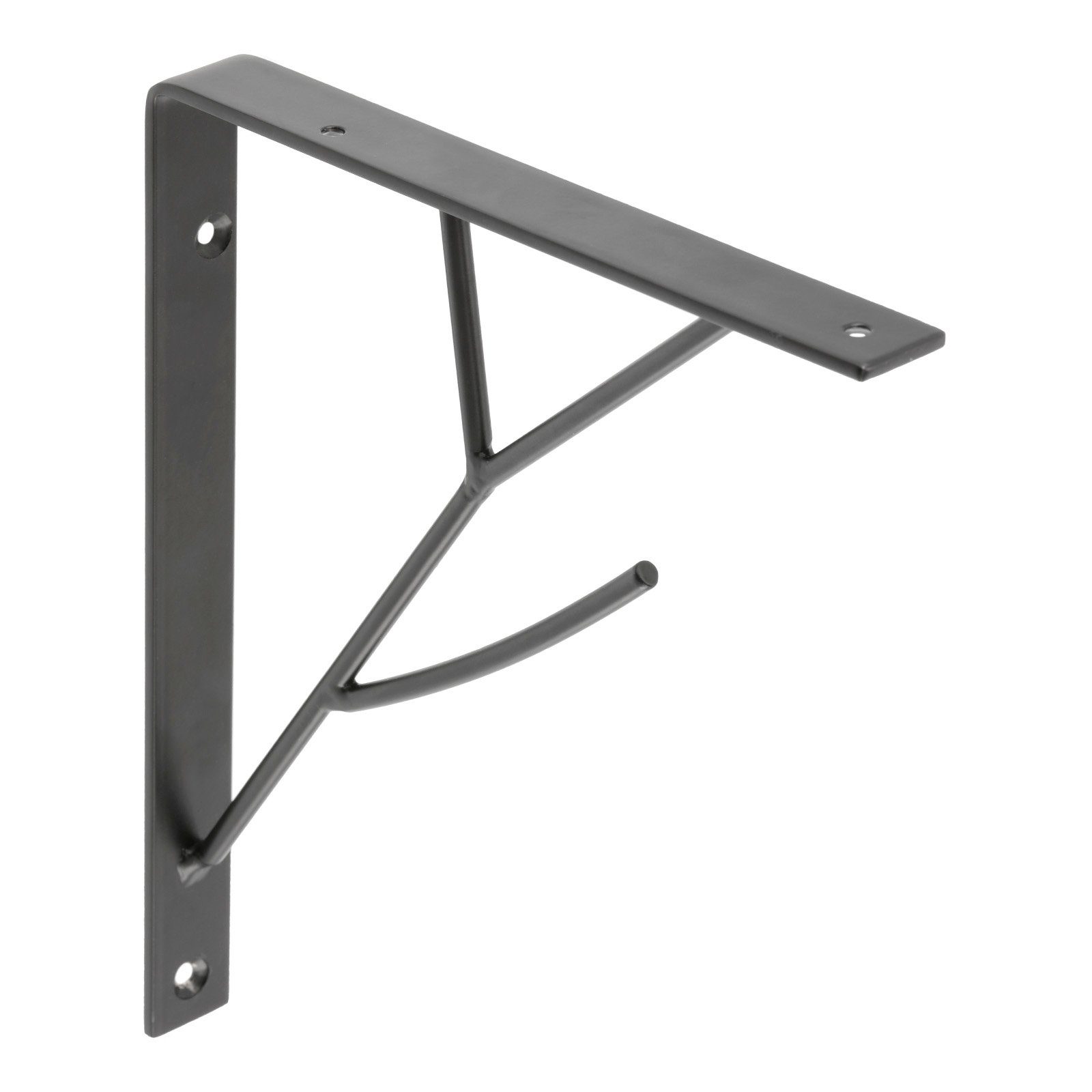 SO-TECH® Möbelbeschlag Regalkonsole RK13 schwarz Stahl Regalwinkel für Holzplatten (1 St), Tragkraft je Paar: 20 kg