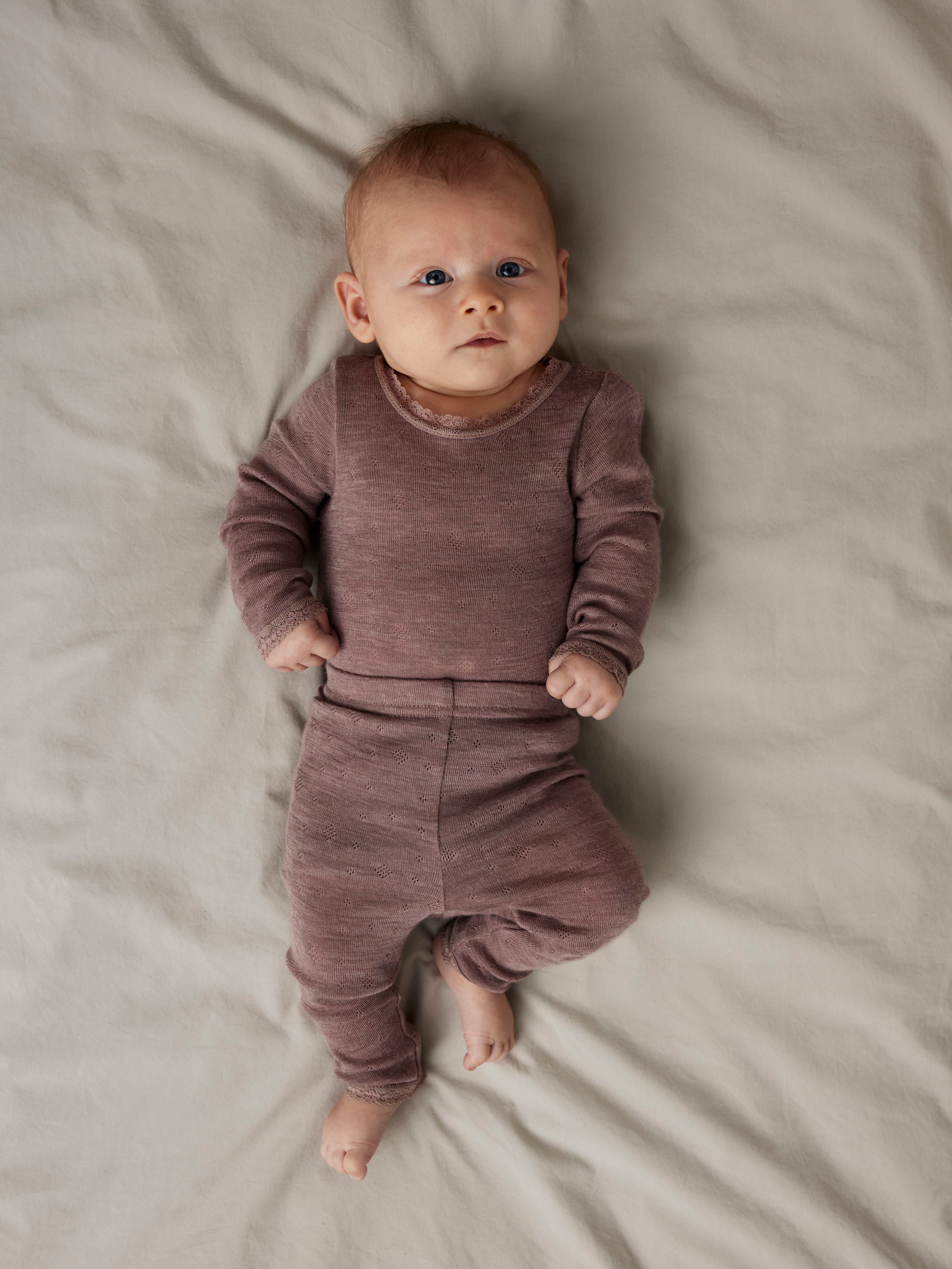 Name It Langarmbody NBFWANG WOOL NEEDLE LS BODY SOLID NOOS aus reiner Merinowolle