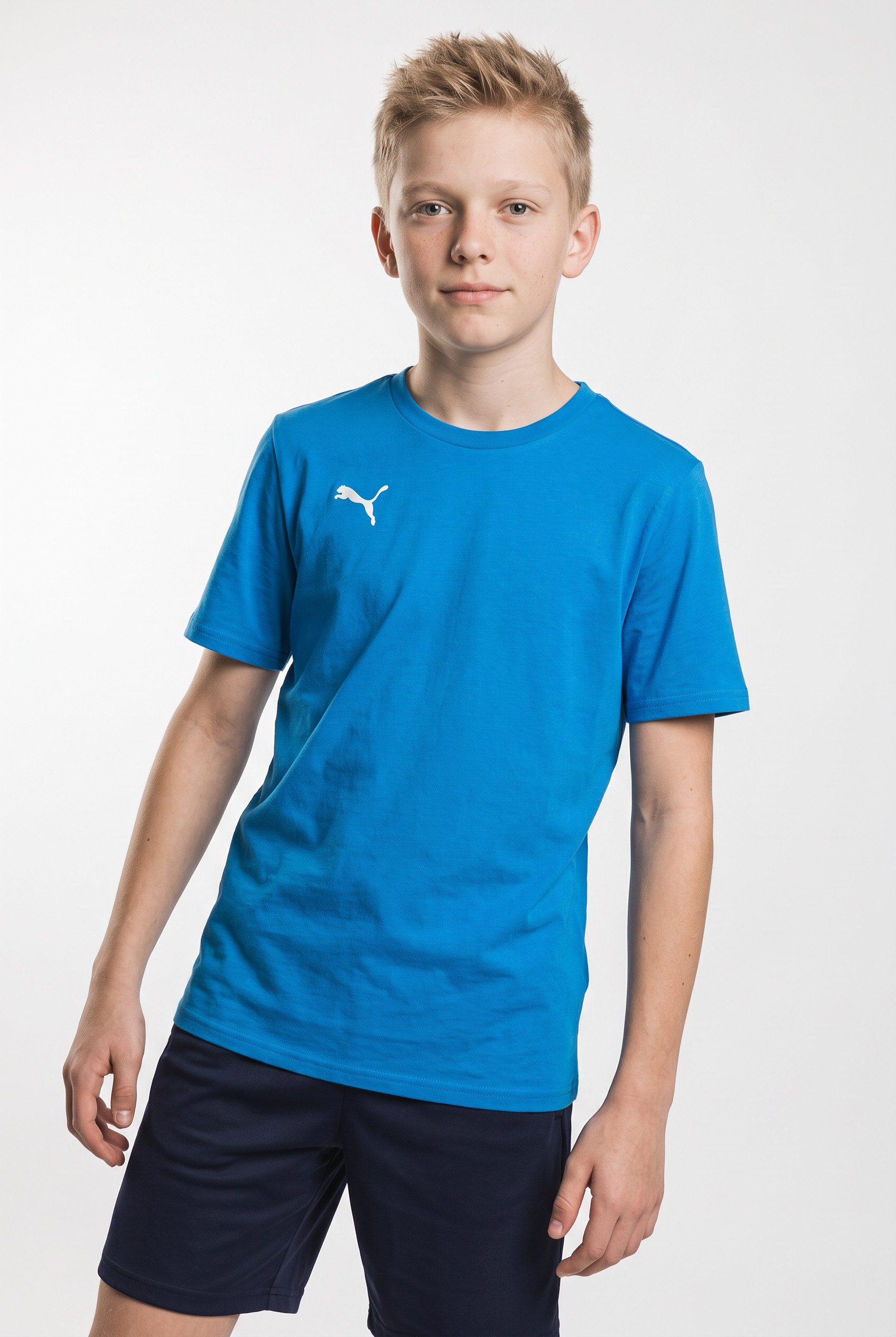 PUMA Trainingsshirt TEAMGOAL CASUALS TEE JR für Jugendliche, Kurzarm, für sportliche Aktivitäten
