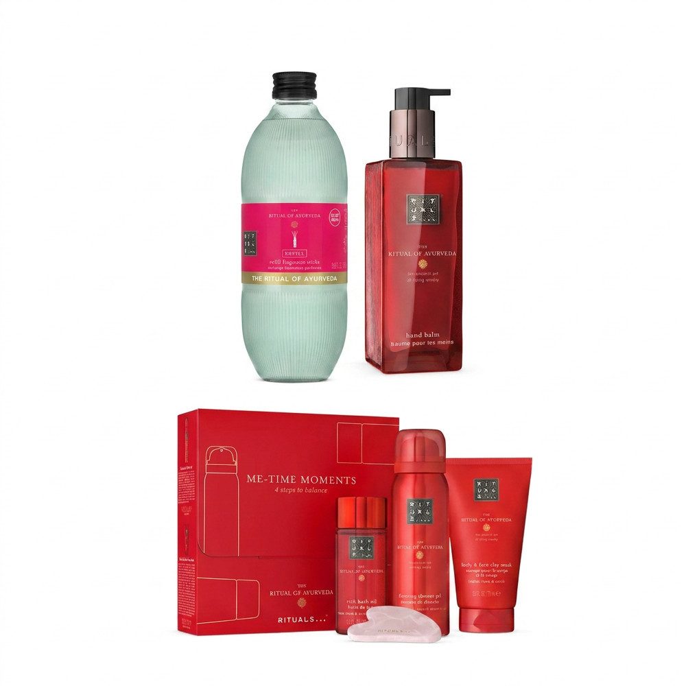 Rituals Duftstäbchen Rituals The Ritual of Ayurveda Me Time Pflege und Duft Set (Kombiniertes Pflege und Home Fragrance Ritual)