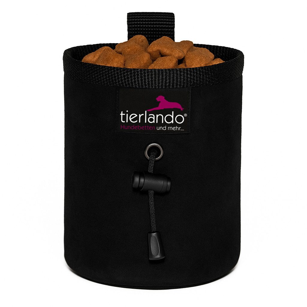 tierlando® Leckerlibeutel tierlando LIO doppellagiger Leckerlibeutel aus VELOURS Leckerlietasche (1-tlg), Robust