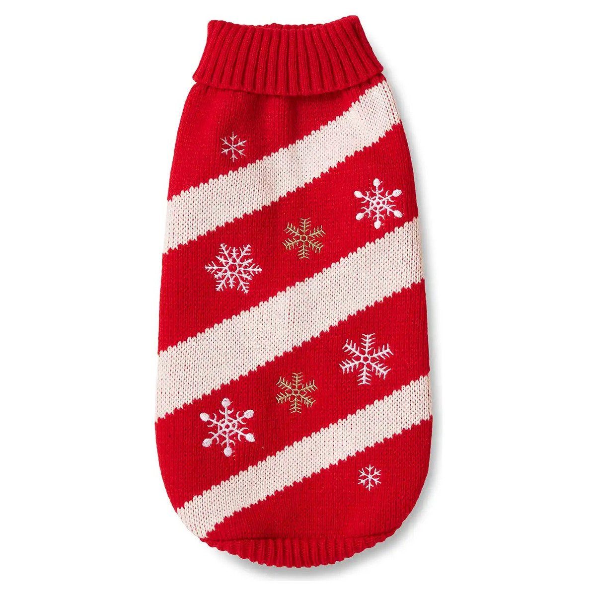 Wolters Hundepullover Strickpullover Frosty rot/weiß