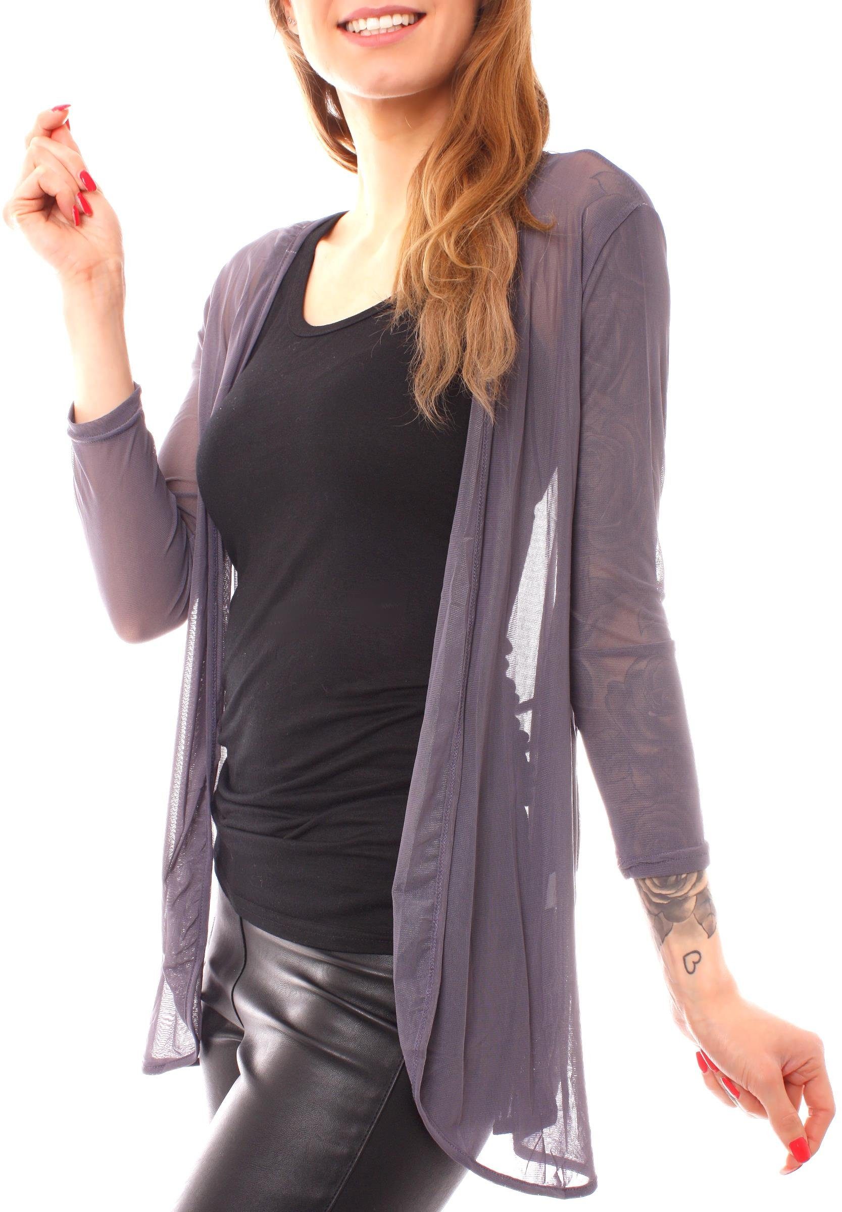 Muse Cardigan Mesh Cardigan Jäckchen transparent günstig online kaufen