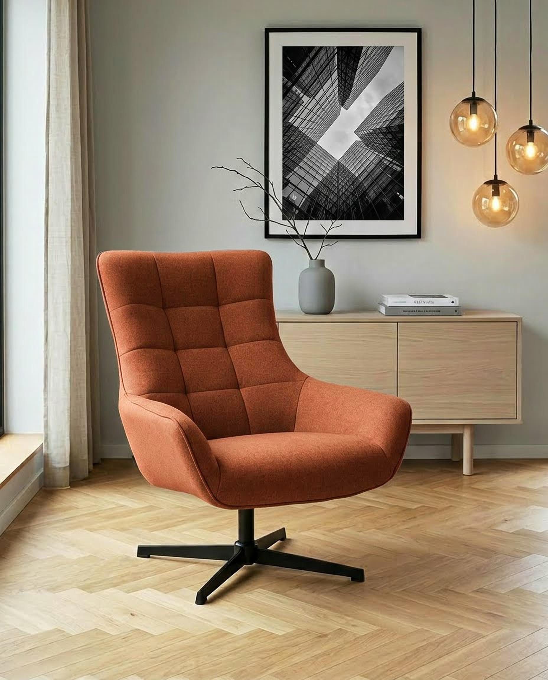 OTTO home Ohrensessel LEMOORE - OTTO. Verlässliche Qualität., Relaxsessel, TV-Sessel, 360° Grad drehbar, Feinstruktur