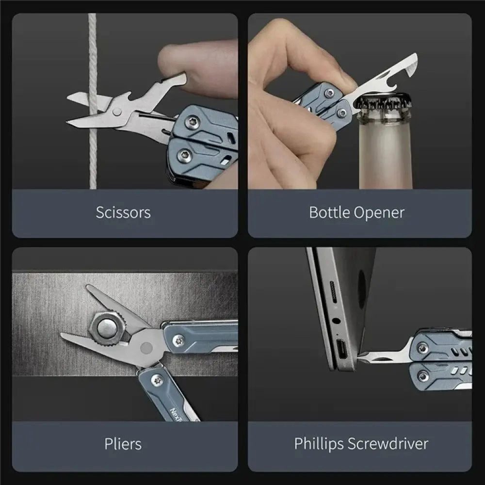 Sport-Knight® Multitool 11-in-1 Edelstahl Multitool Mini-Zange – Camping & Outdoor Tool