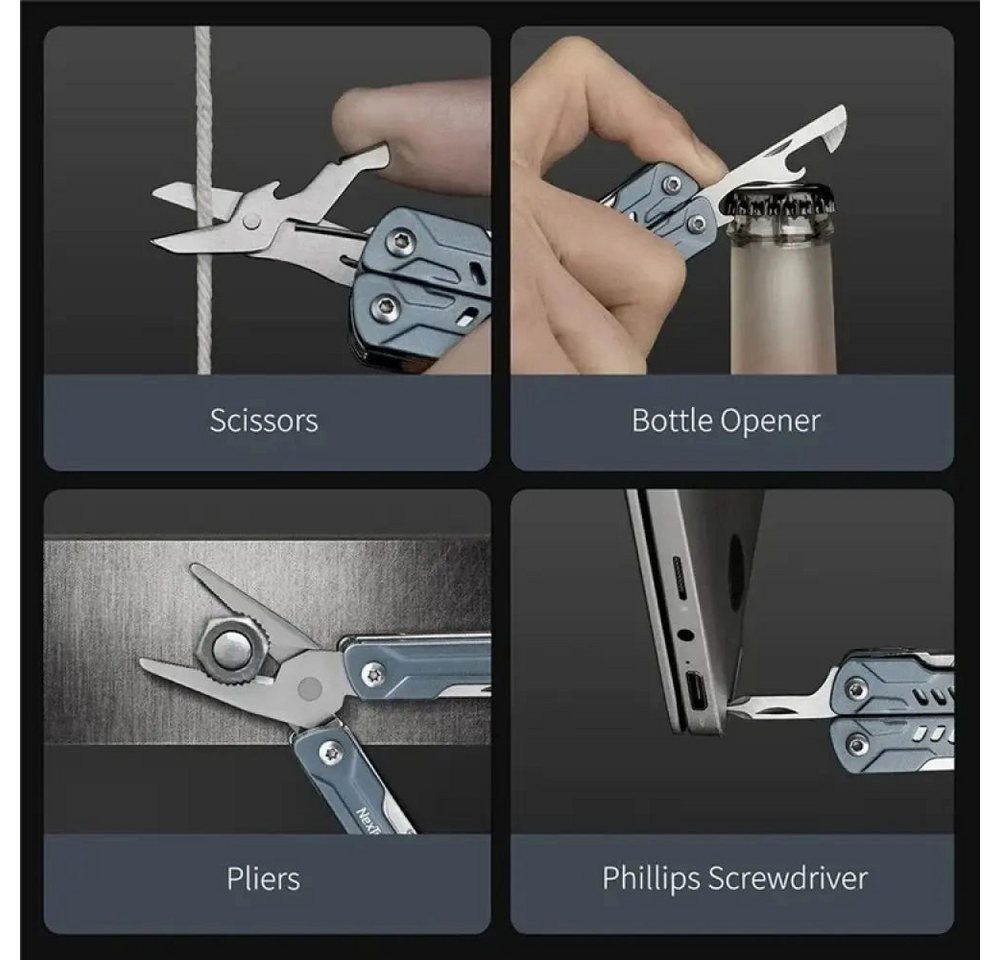 Thumbnail - Sport-Knight® Multitool 11-in-1 Edelstahl Multitool Mini-Zange – Camping & Outdoor Tool