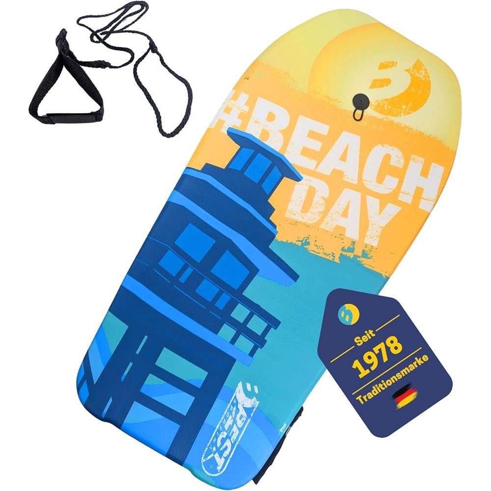 Best Sporting Bodyboard Kinder #Beach Day, Kinder-Surfbrett, 92 cm, Maximale Belastbarkeit bis 75 kg