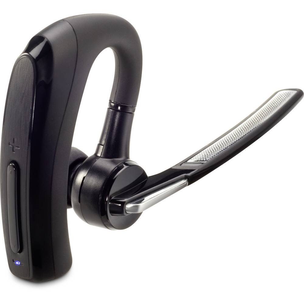 Sygonix Connect Business-Headset mit Ladebox Kopfhörer (Mikrofon-Stummschaltung, Lautstärkeregelung)