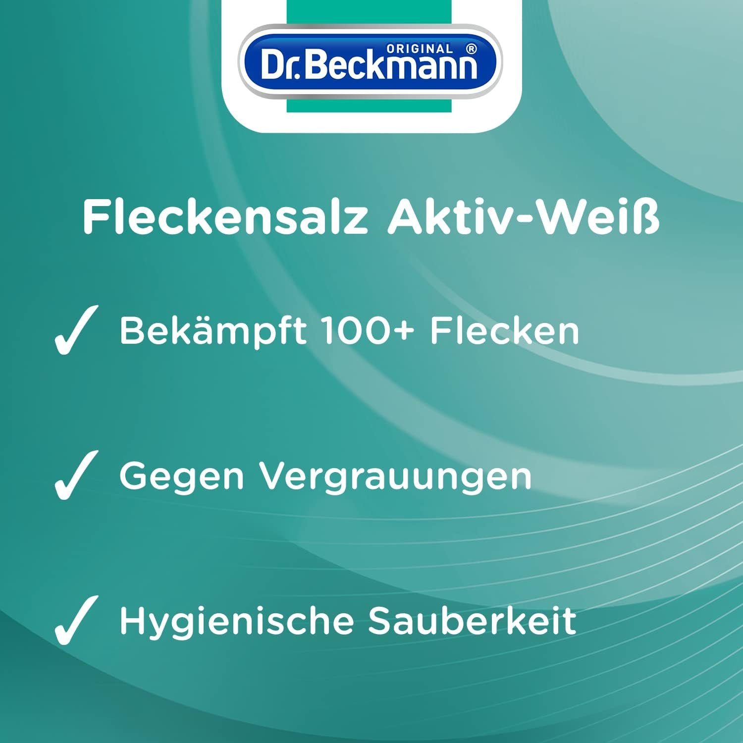 Aktiv-Weiß, Dr. für (1-St) Fleckentferner weißere Beckmann Wäsche, Fleckensalz 400g
