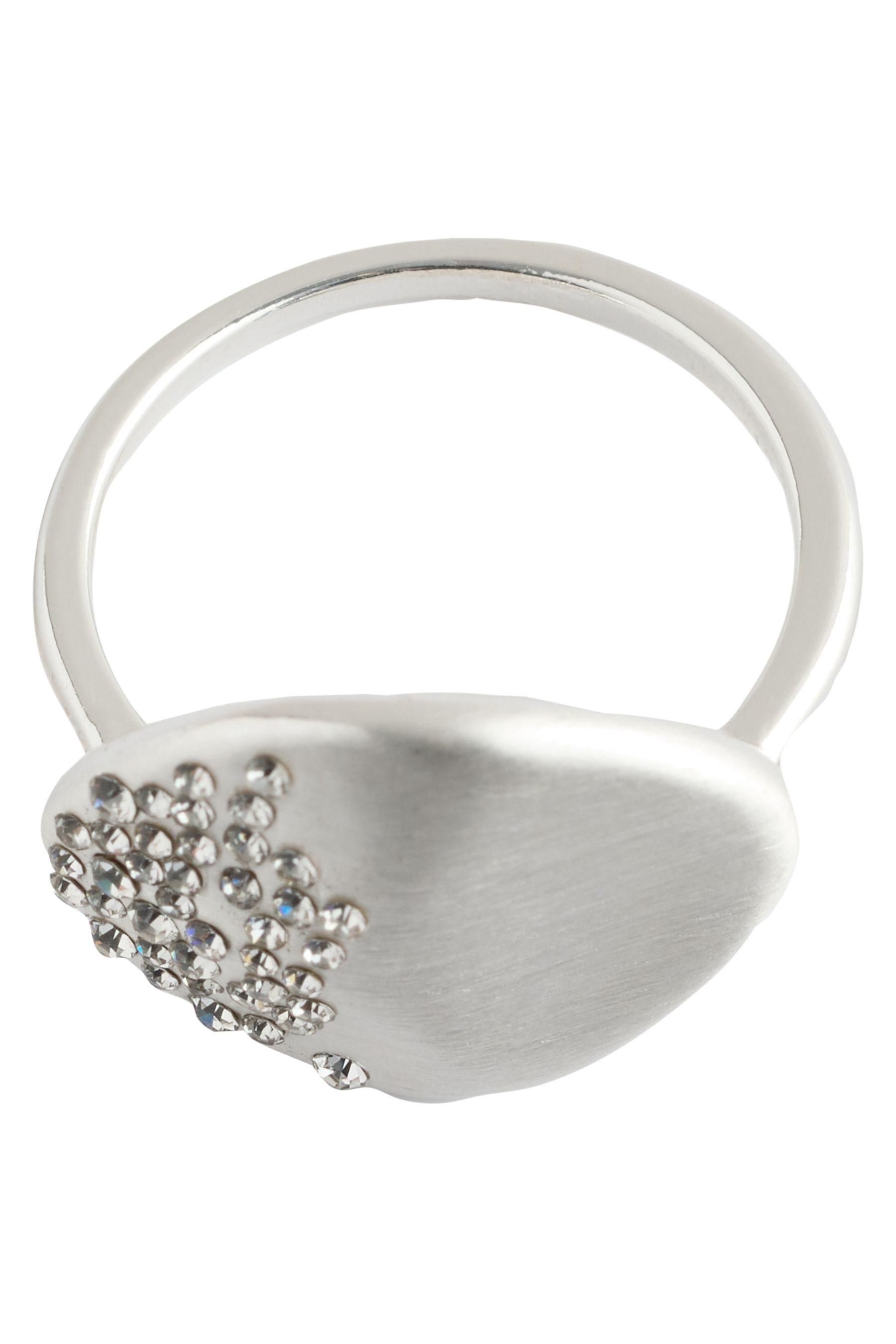 Next Fingerring Glitzernder, organischer Pavé-Ring (1-tlg)