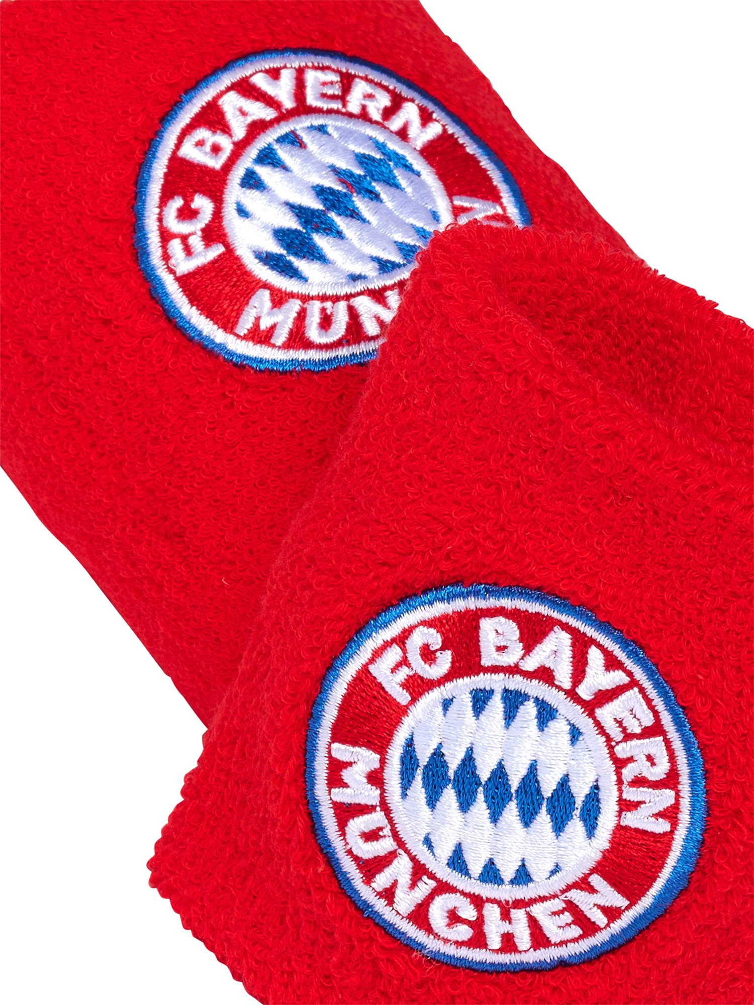 FC Bayern München Schweißband FC Bayern München Schweißband 2er-Set I Handgelenkbänder I Rot