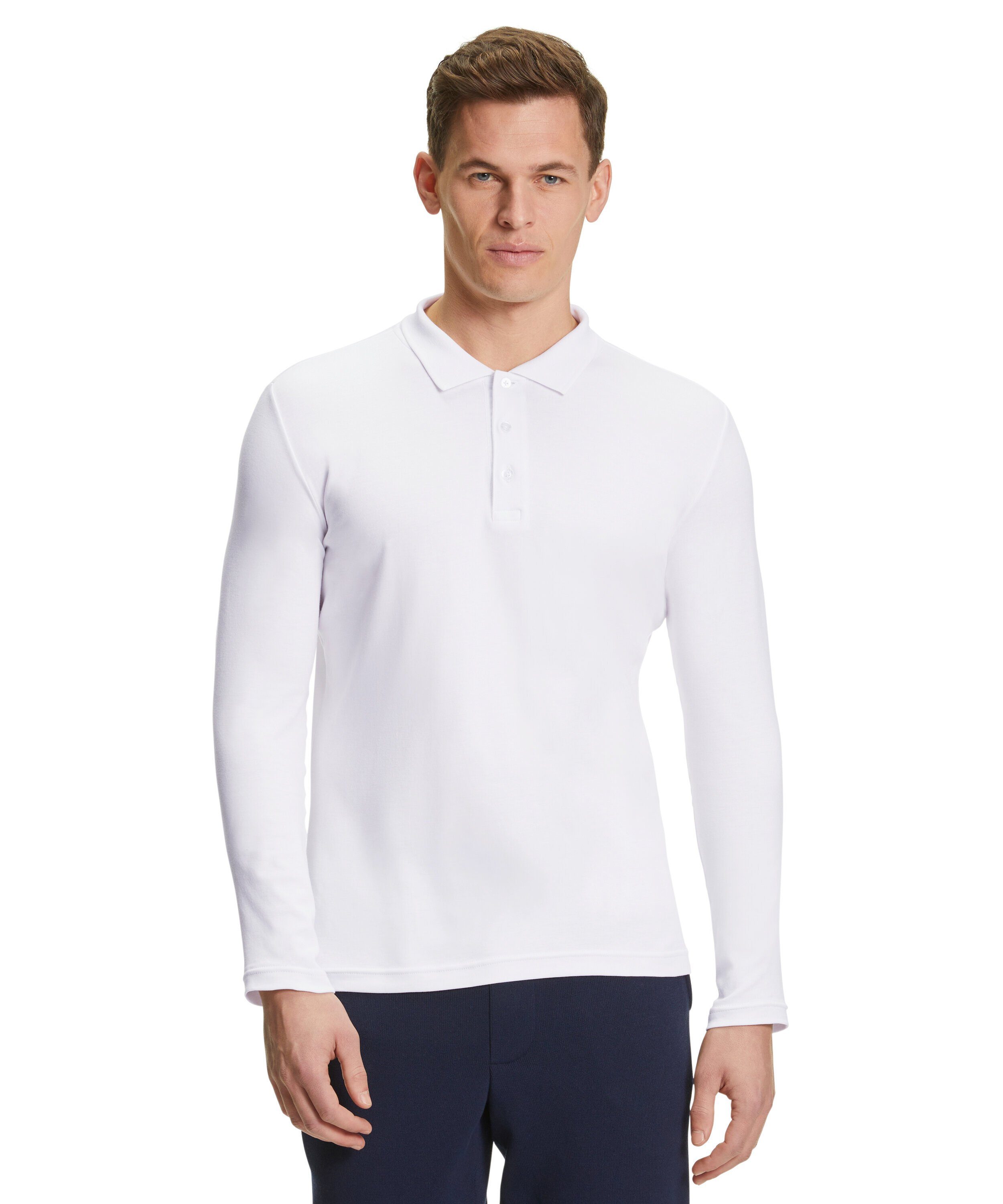 FALKE Poloshirt aus hochwertiger Pima-Baumwolle white (2000)