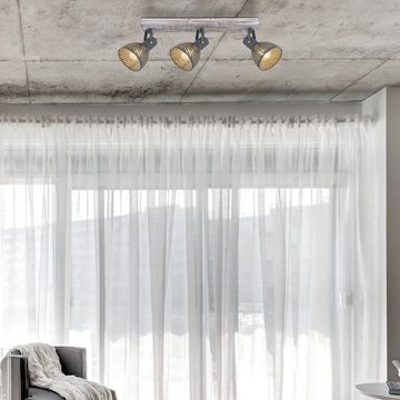 Globo Deckenleuchte Deckenleuchte Wohnzimmer Deckenlampe Holz Deckenstrahler Shabby