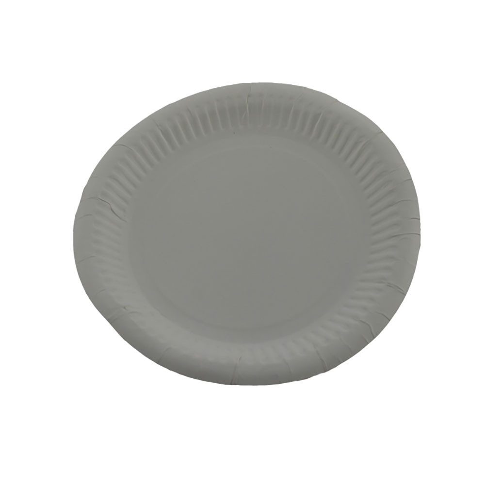 SWS Pappteller Imbissteller rund Ø 20 cm weiß Recyclingkarton 100 Stk.