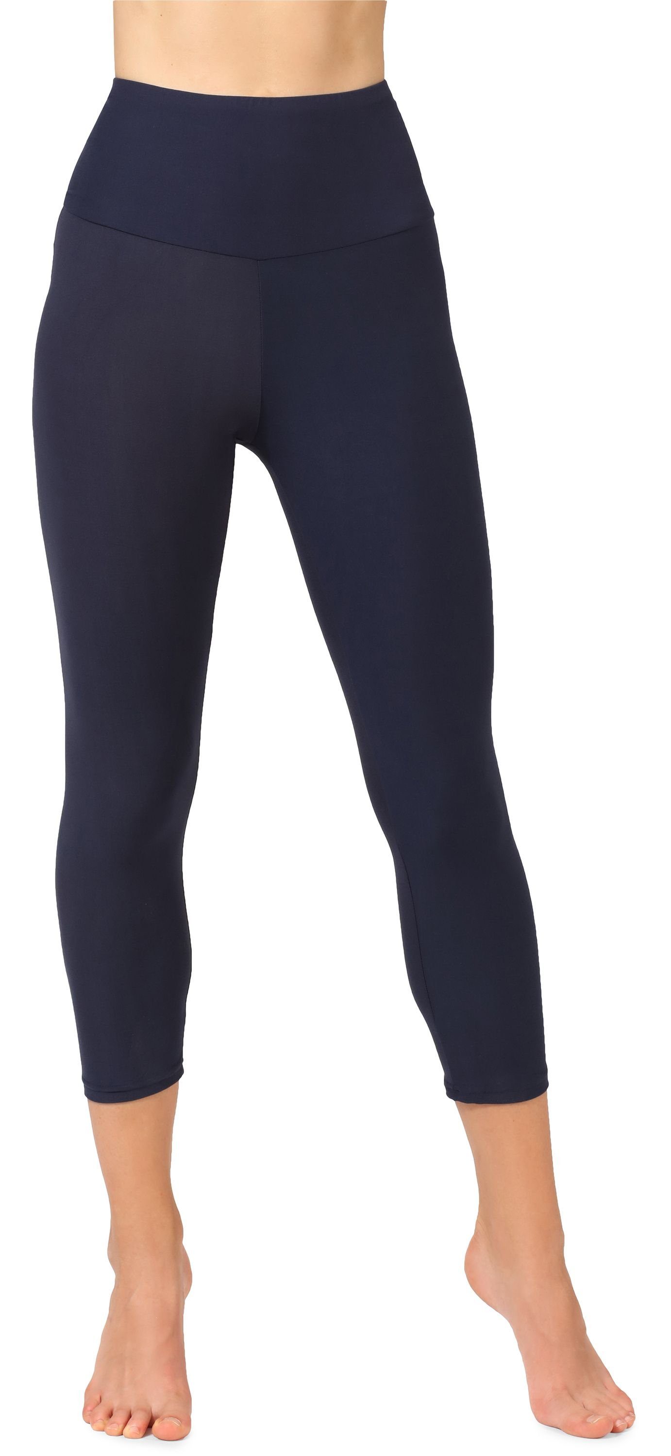 Merry Style Leggings Damen 3/4 Capri Leggings MS10-302 (1-tlg) elastischer Bund