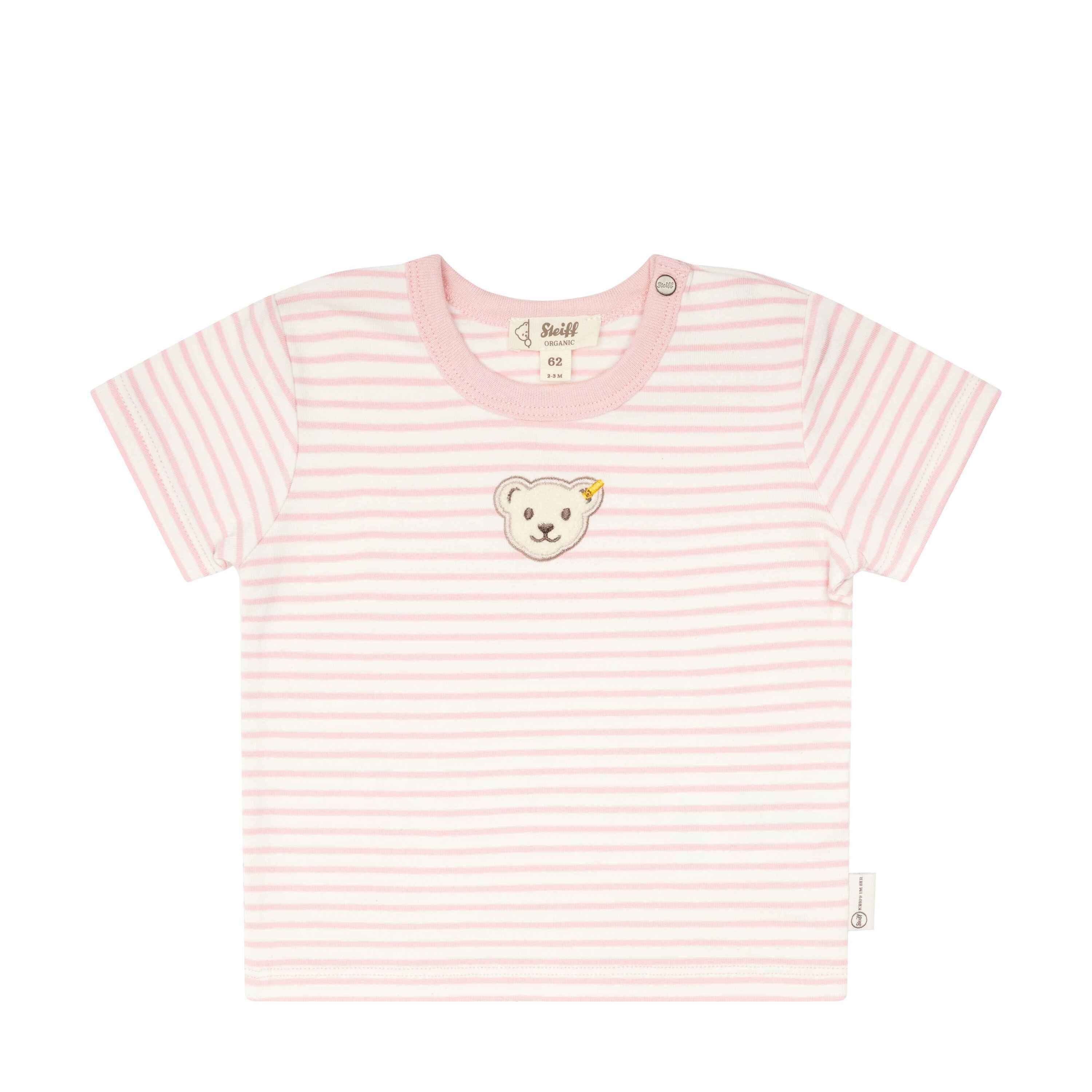 Steiff T-Shirt T-Shirt kurzarm GOTS Baby Wellness mit Teddykopf