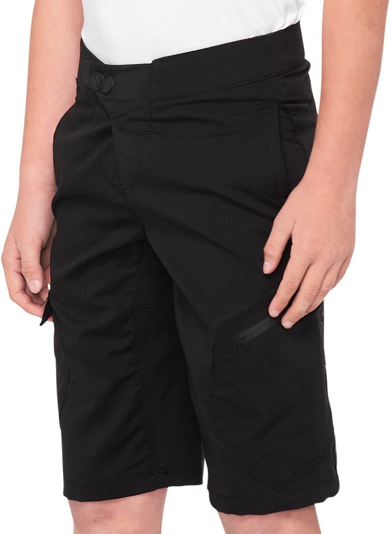 100% Radhose Ridecamp Jugend-Fahrradshorts