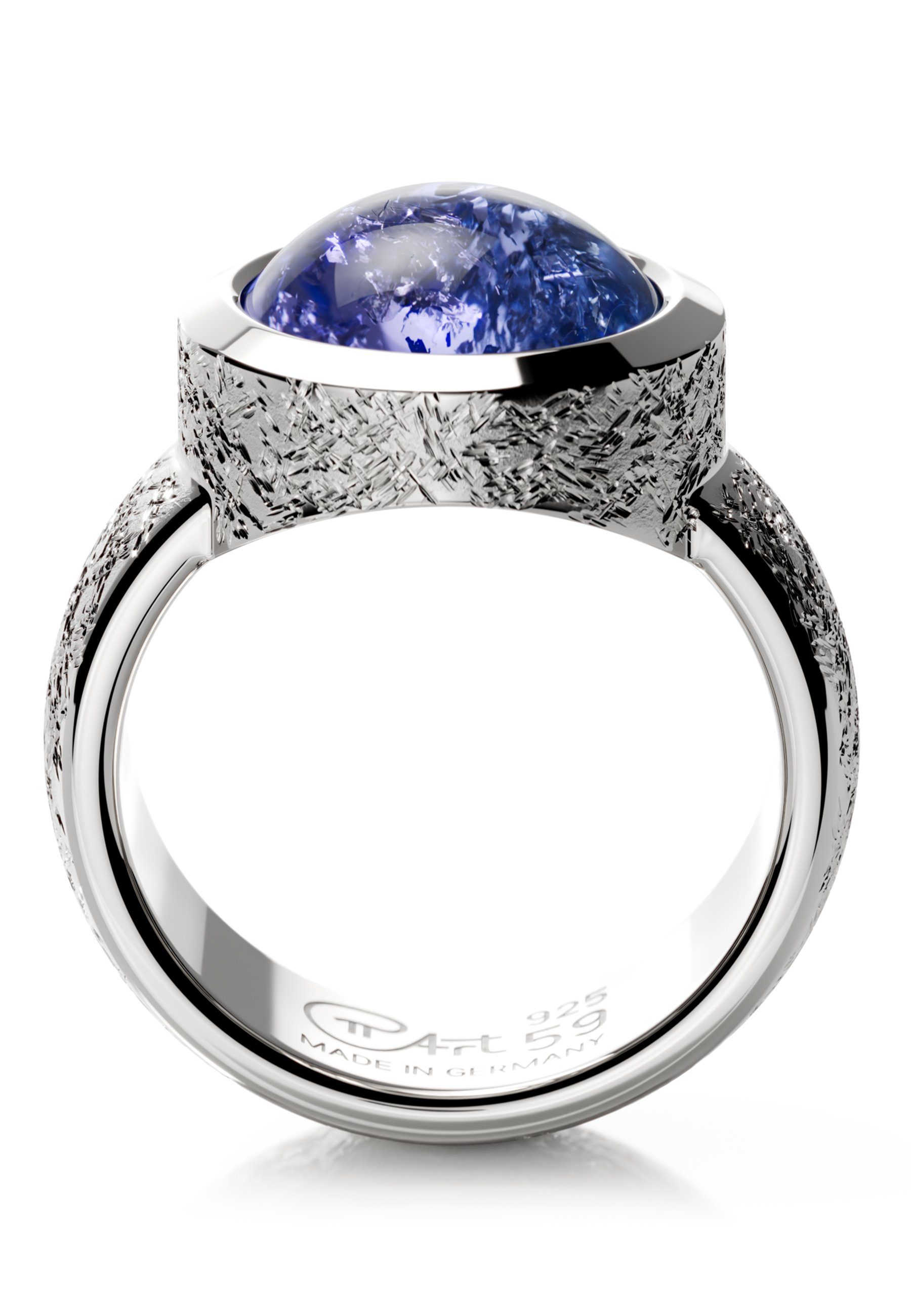 Edelstein - PiArt 925 blau - Echter Silber Sterling 5,5ct Tansanit Silberring