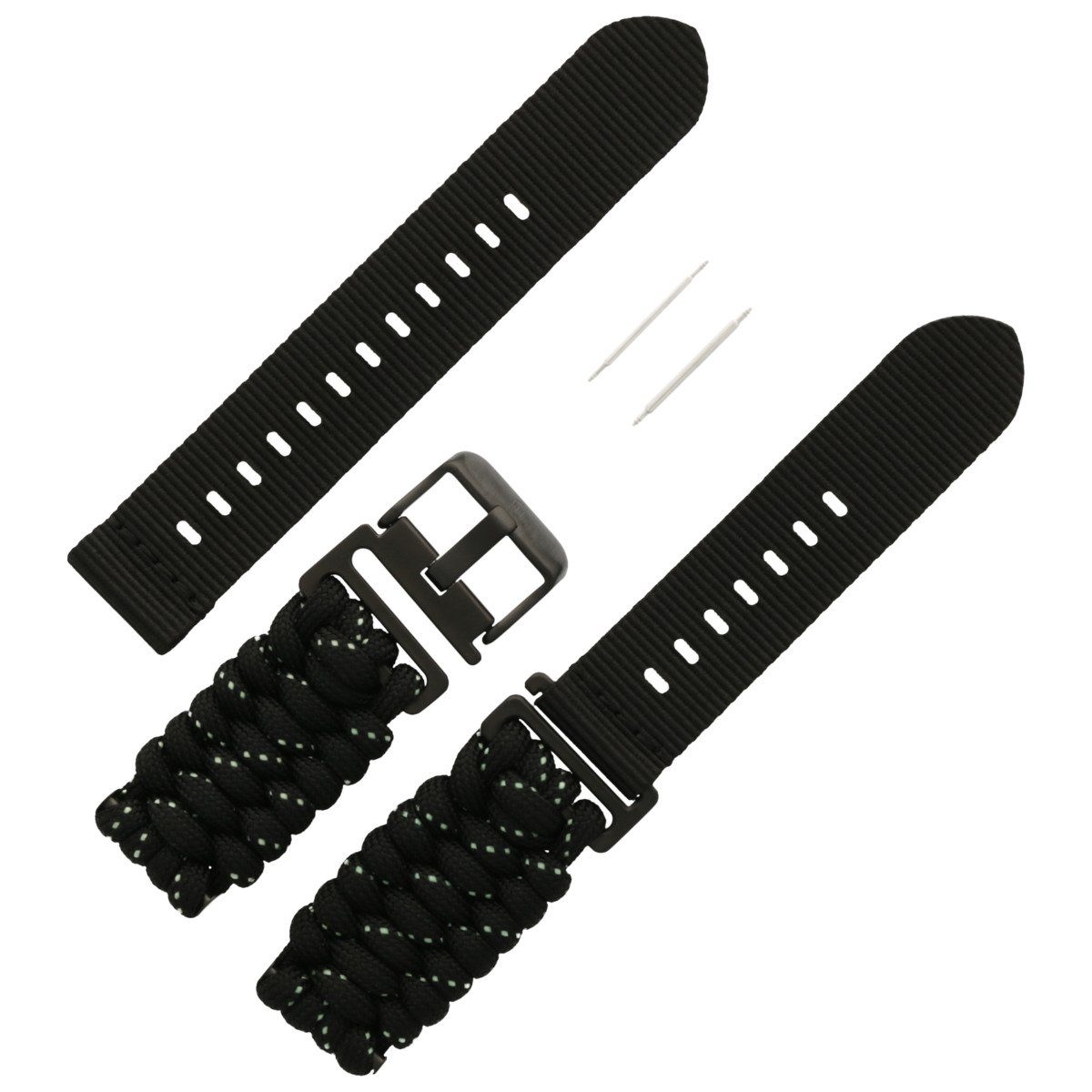 Victorinox Uhrenarmband 21mm Textil Schwarz 005885.9 günstig online kaufen