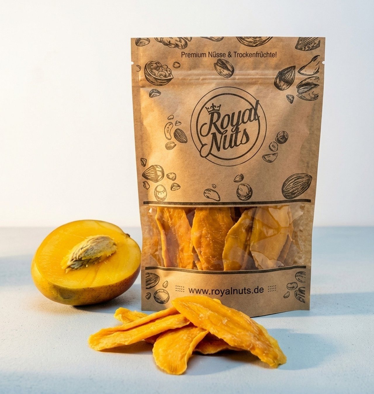 Royalnuts Genuss GmbH Trockenfrüchte 500g Mango Brooks, Royalnuts