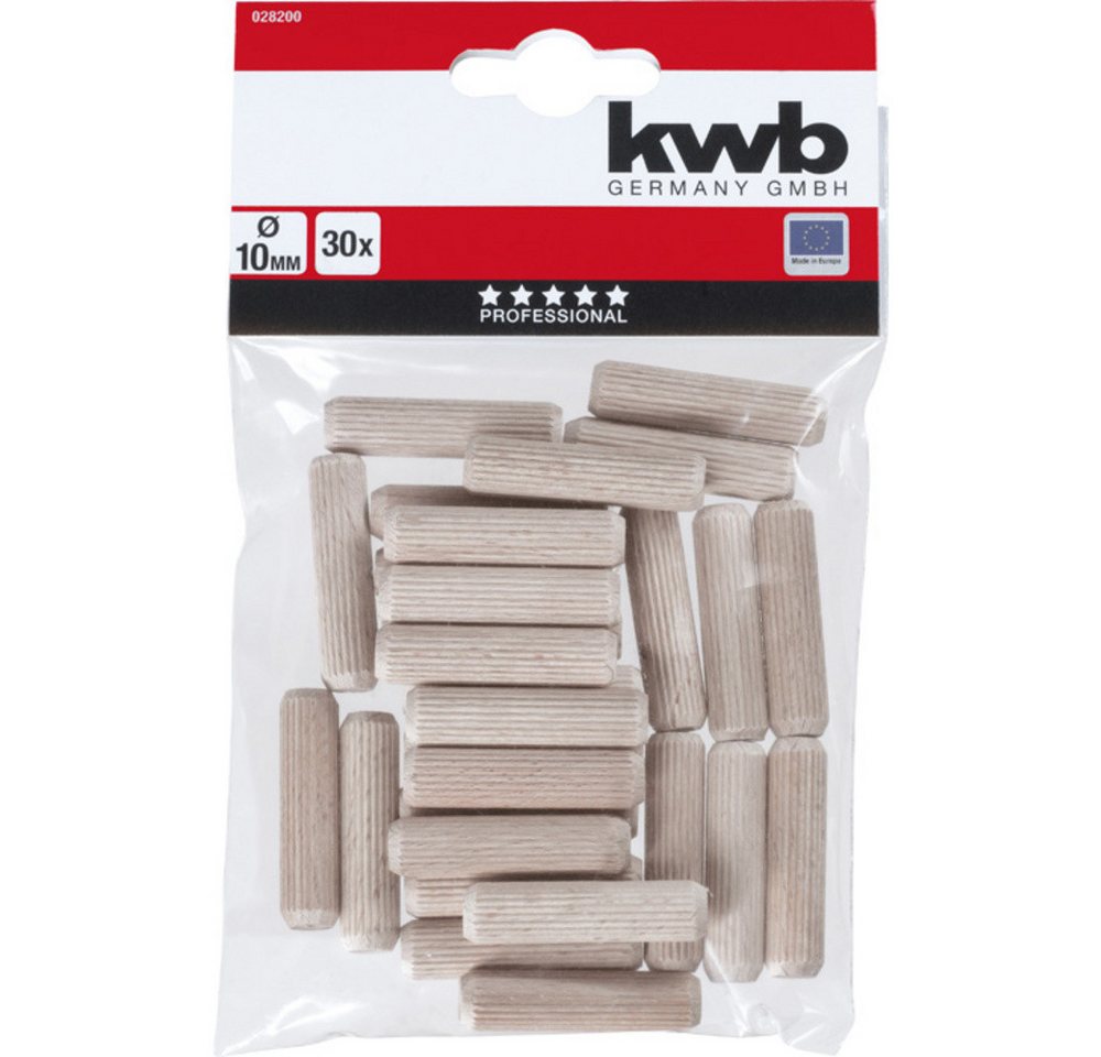 Thumbnail - kwb Dübel-Set kwb 028200 Holzdübel 40 mm 10 mm 30 St.
