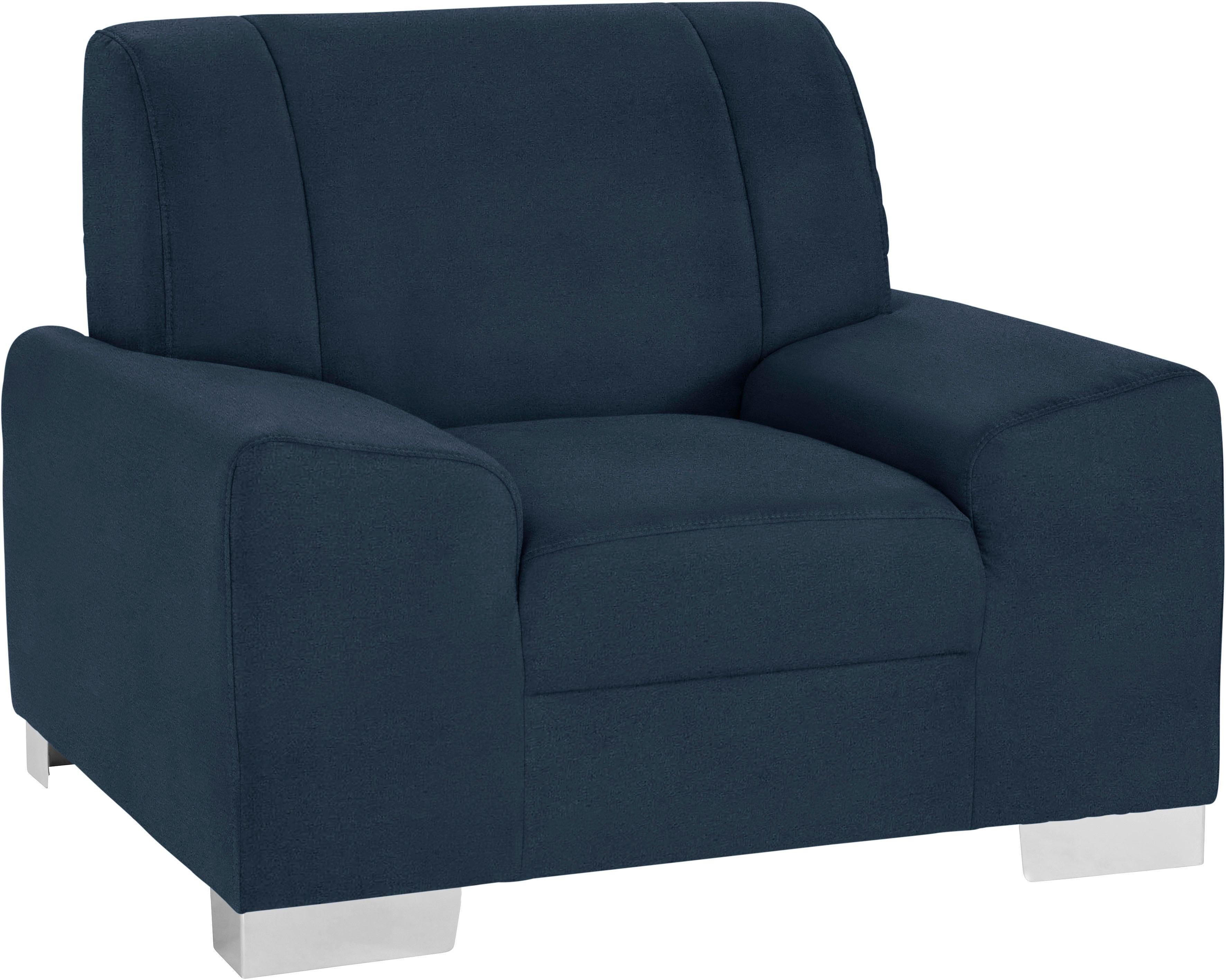 DOMO collection Sessel Anzio, wahlweise mit Federkern