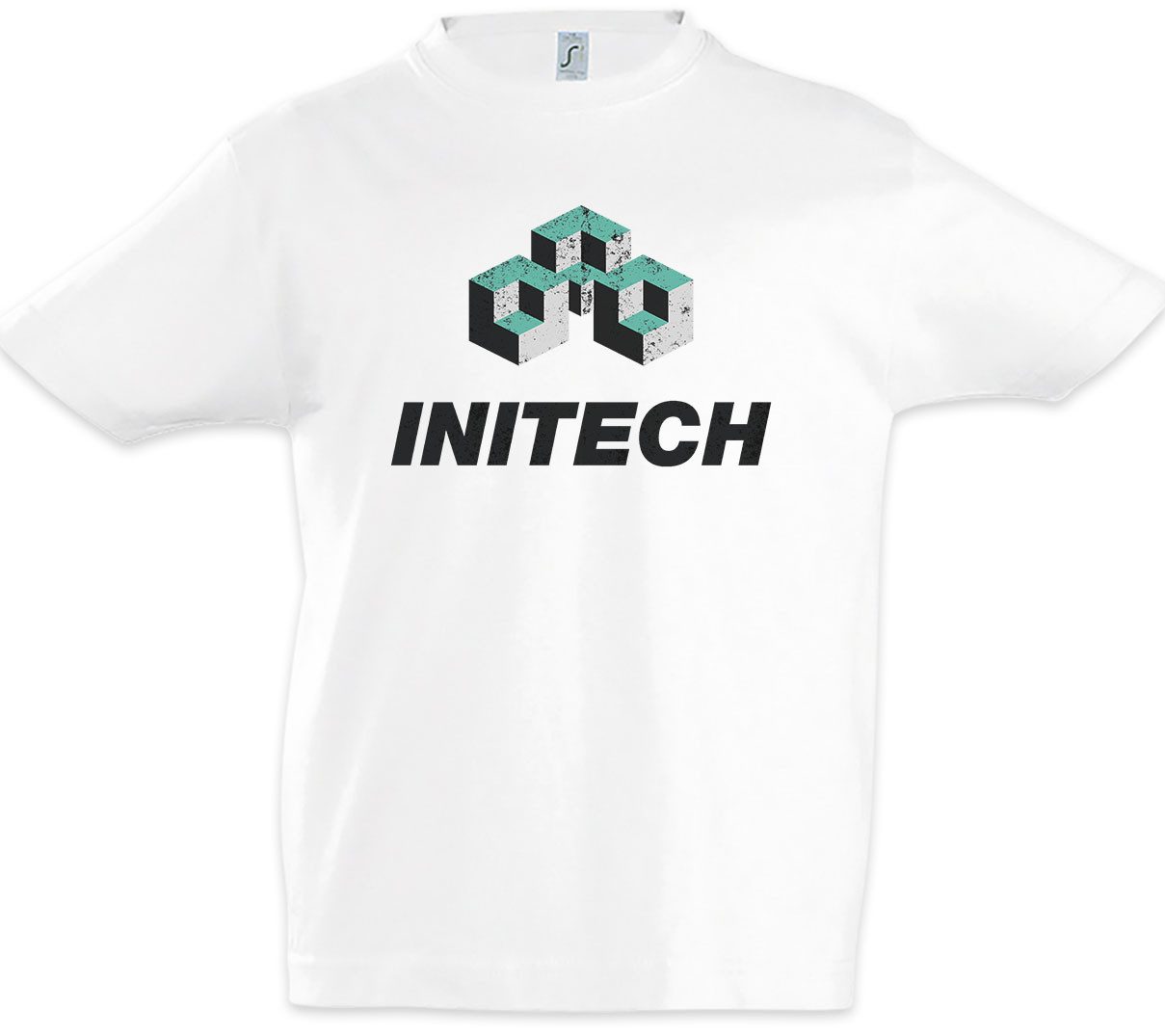 Urban Backwoods Print-Shirt Initech Logo Kinder T-Shirt Office Space Film Büro Komödie Kultfilm (1-tlg) Arbeitsplatz Satire IT Firma