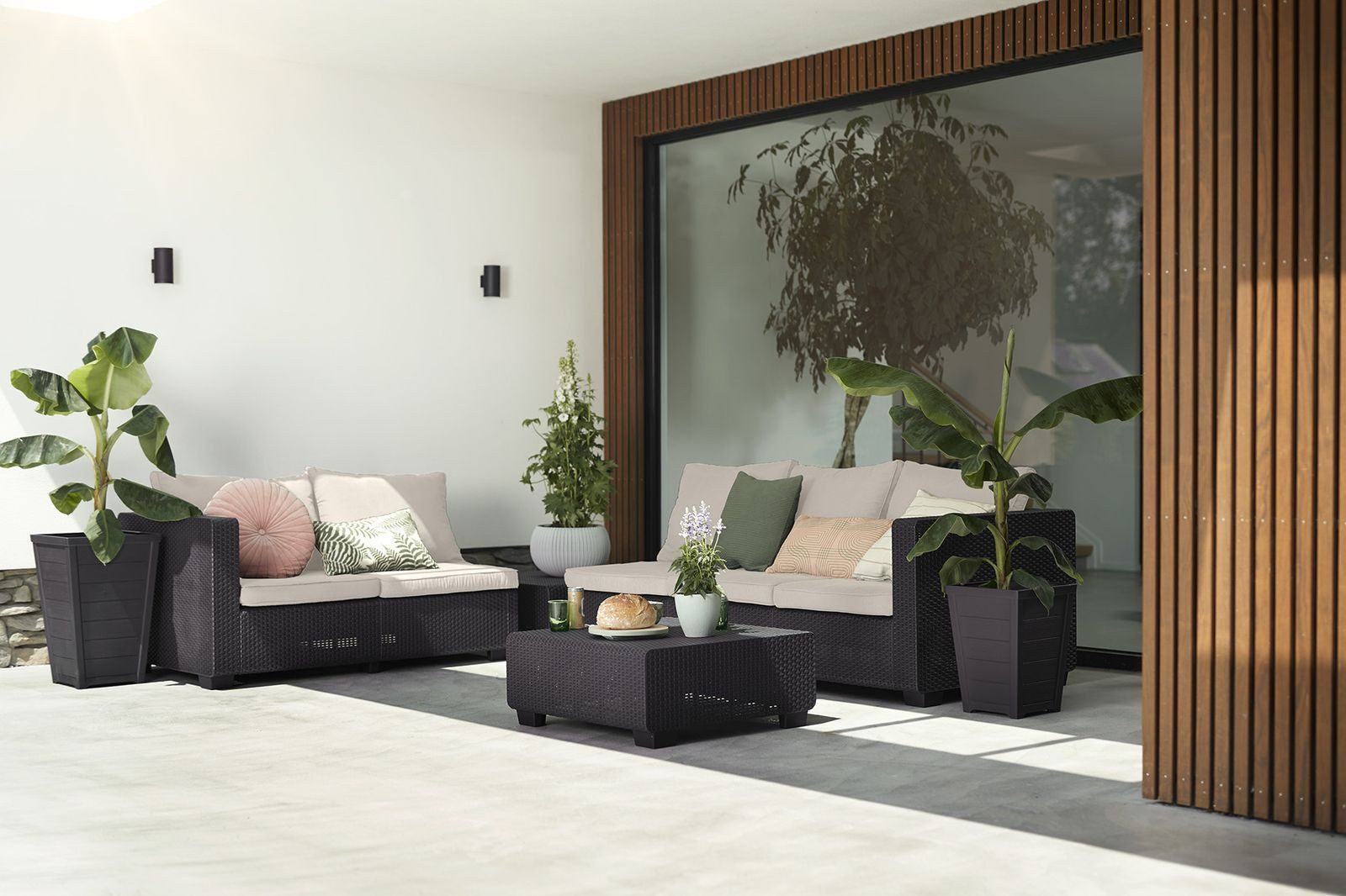 Allibert Loungesofa Salta 2-Sitzer Gartensofa in günstig online kaufen