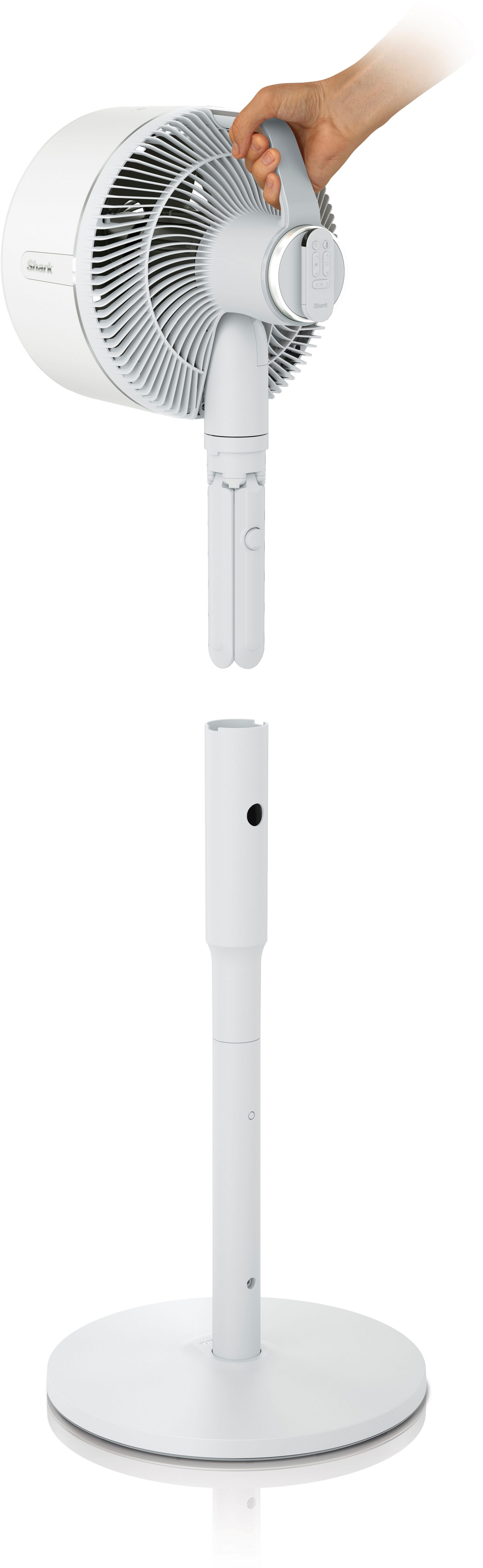 Shark Akku-Standventilator FlexBreeze FA220EU, Flüsterleiser Ventilator kabelllos & kabelgebunden einsetzbar
