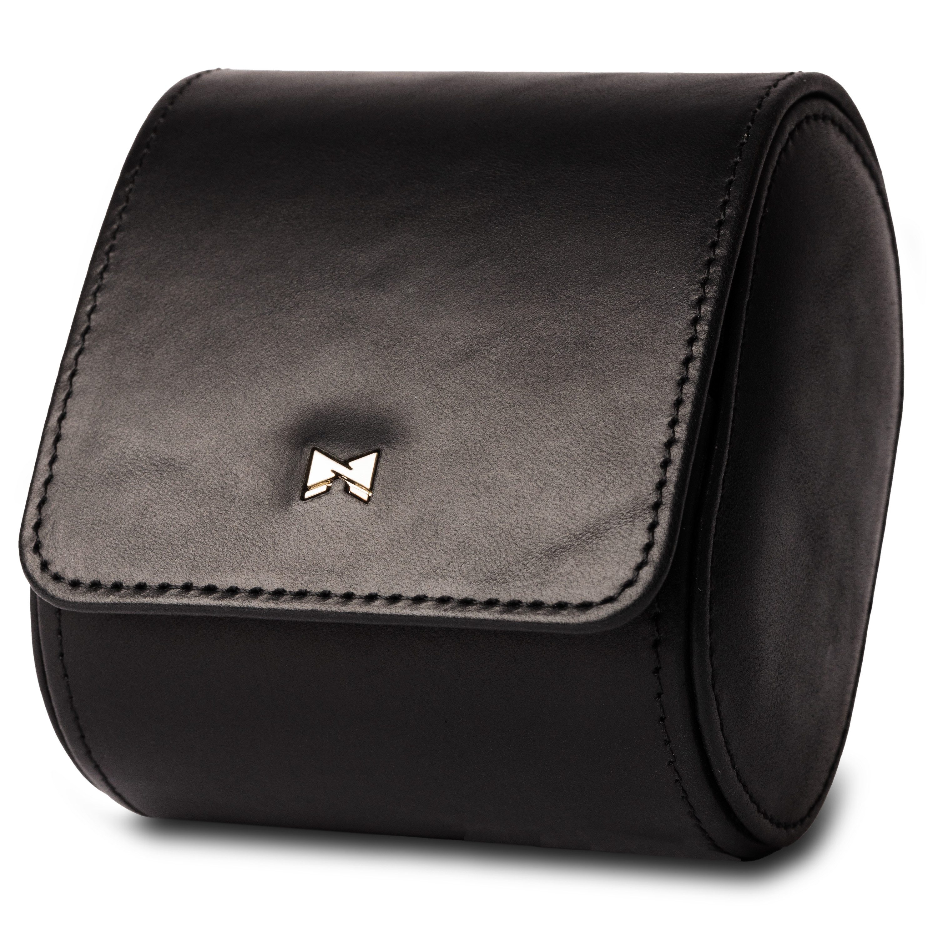Gentlemen's Uhrenbox Echtleder Watchbox - mit weichem Innenfutter, 100% handgefertigt, ideal auch als Geschenk