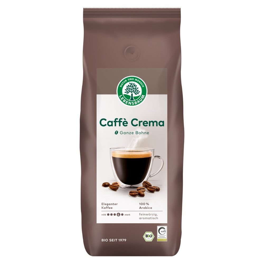 Lebensbaum Kaffee Caffè Crema - ganze Bohne 1Kg