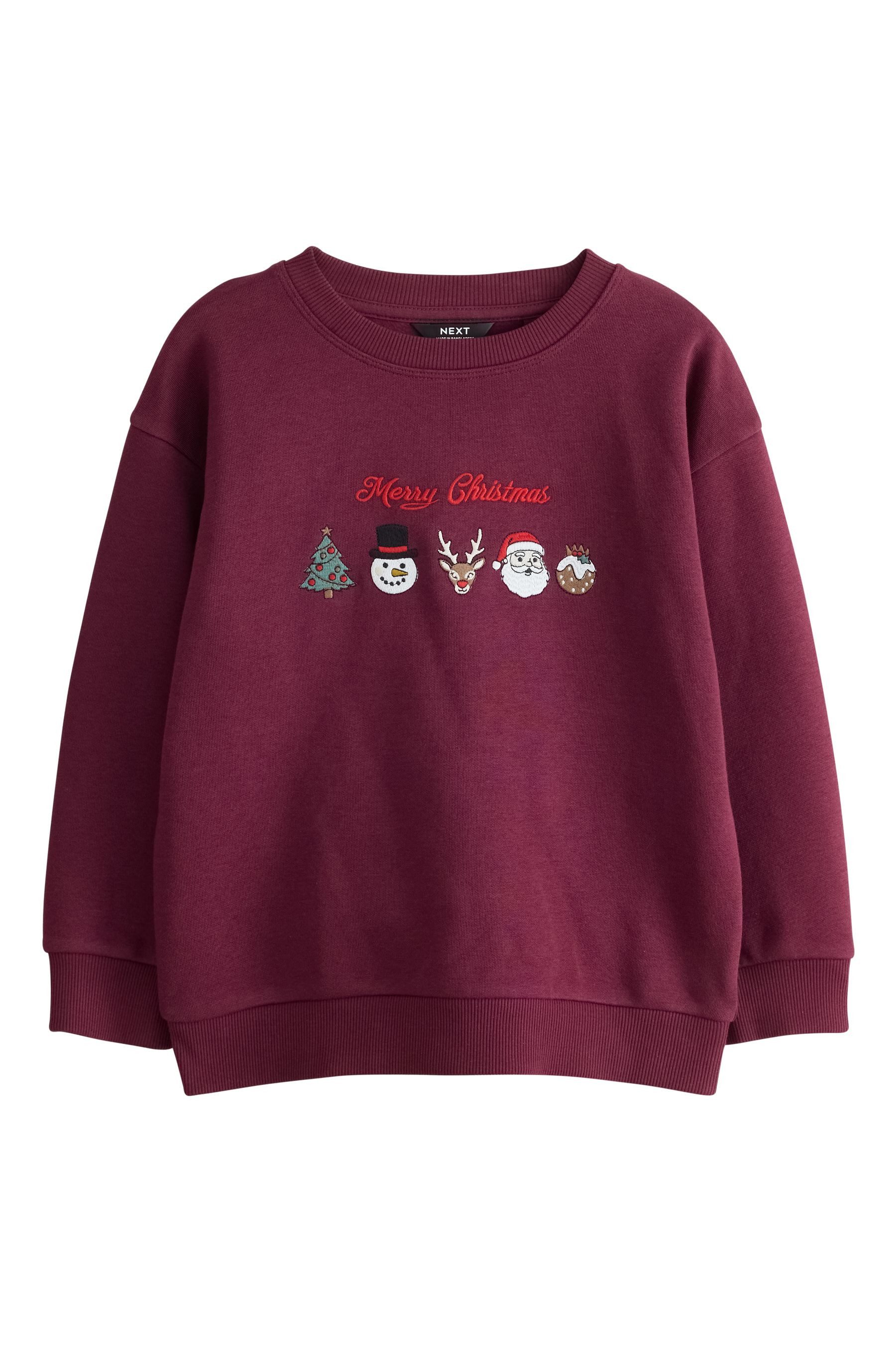 Next Sweater Weihnachtspullover mit Rundhalsausschnitt (1-tlg)