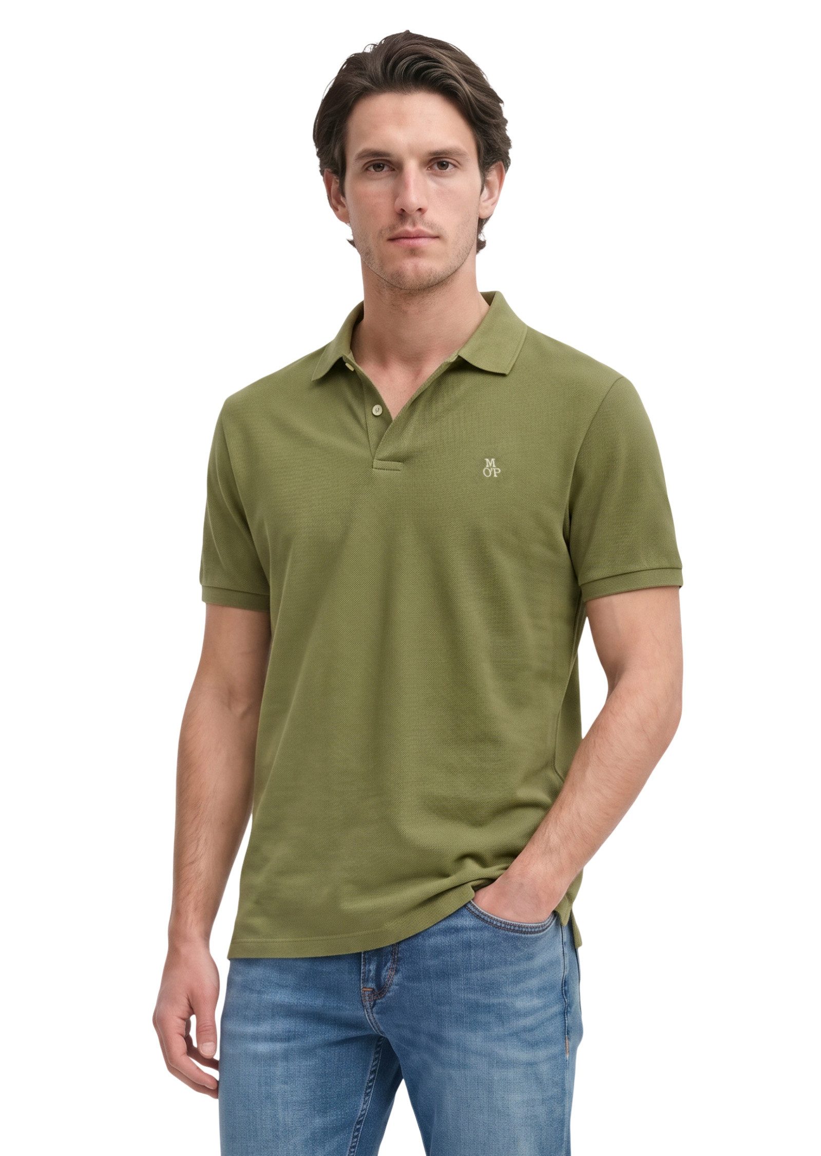 Marc O'Polo Poloshirt aus reiner Bio-Baumwolle