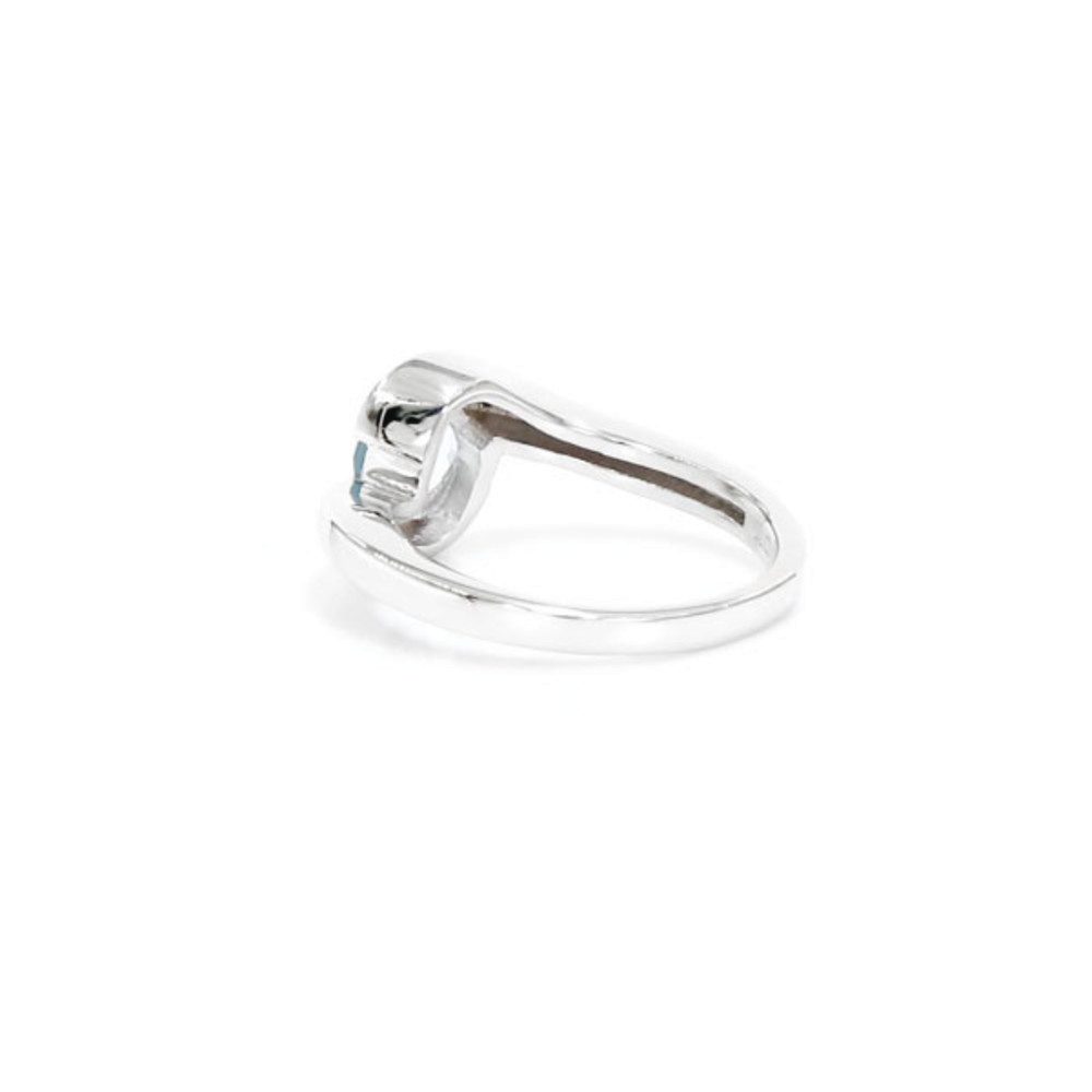 Cavill Diamantring Cavill Ring aus 925 Silber mit 0,85 ct blauem Topas & Diamanten (1-tlg)