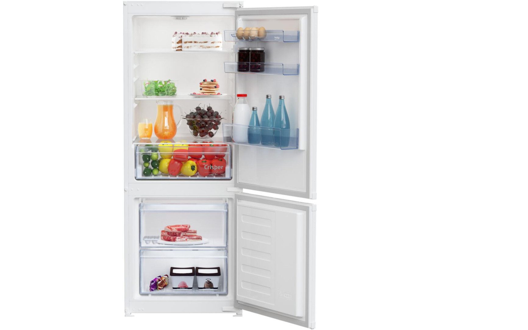 BEKO Einbaukühlgefrierkombination BCSA240K4SN, 145 cm hoch