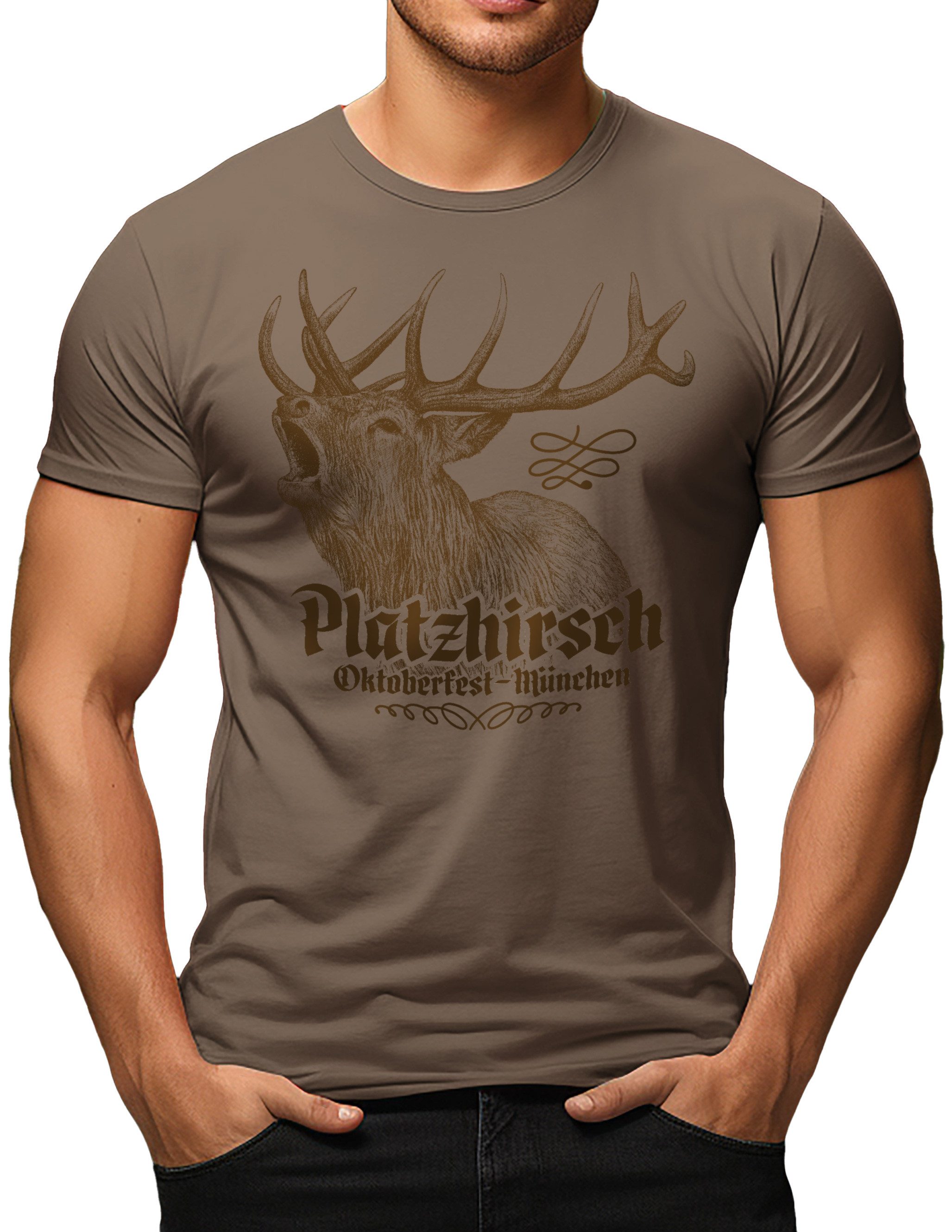 RAHMENLOS® Trachtenshirt Oktoberfest München - offiziell lizenziert durch die LHS Lizensiert