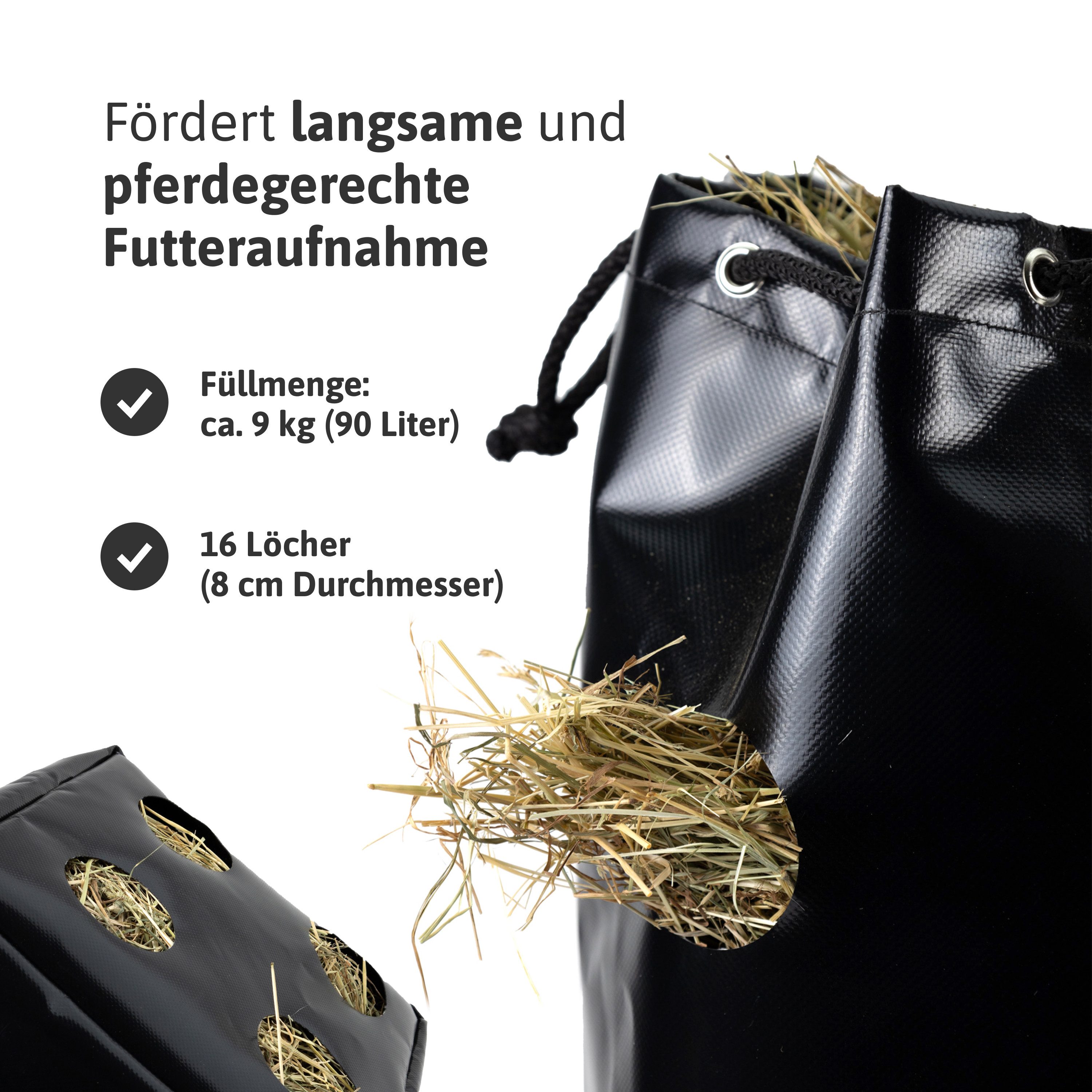 Dönges Heunetz Hay Bag, Heusack ca. 9 kg Füllmenge, superreißfest