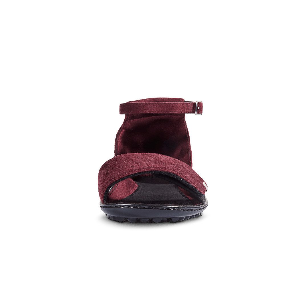 Leguano Barfusssandale Jara (flexible Sohle, breite Passform) bordeaux Damen Sandale