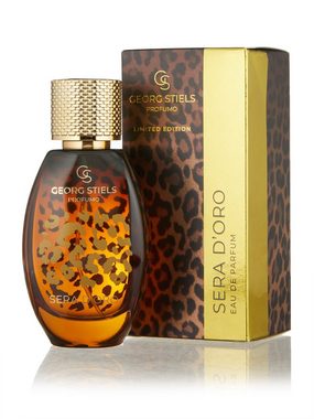 Georg Stiels Eau de Parfum "Sera D'Oro" inkl. Tester + Bodywash & -lotion, mit floralen & warmen Noten, 18 % Parfümölanteil