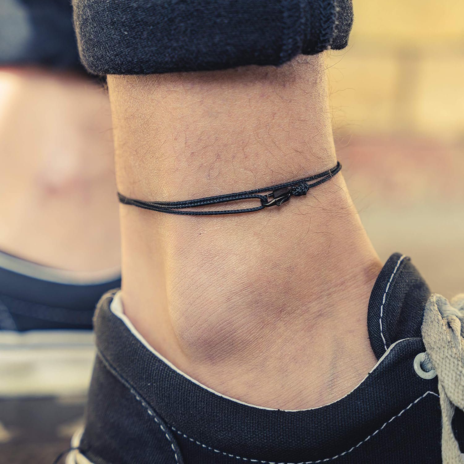 Made by Nami Fußkette Dünnes Wickelfußband Strand Festival Surfer-Schmuck, günstig online kaufen