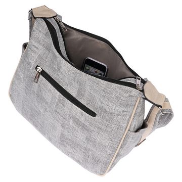 Christian Wippermann Umhängetasche Damen Tasche Schultertasche Umhängetasche Crossover Bag (1 tlg), Leder Optik Handtasche