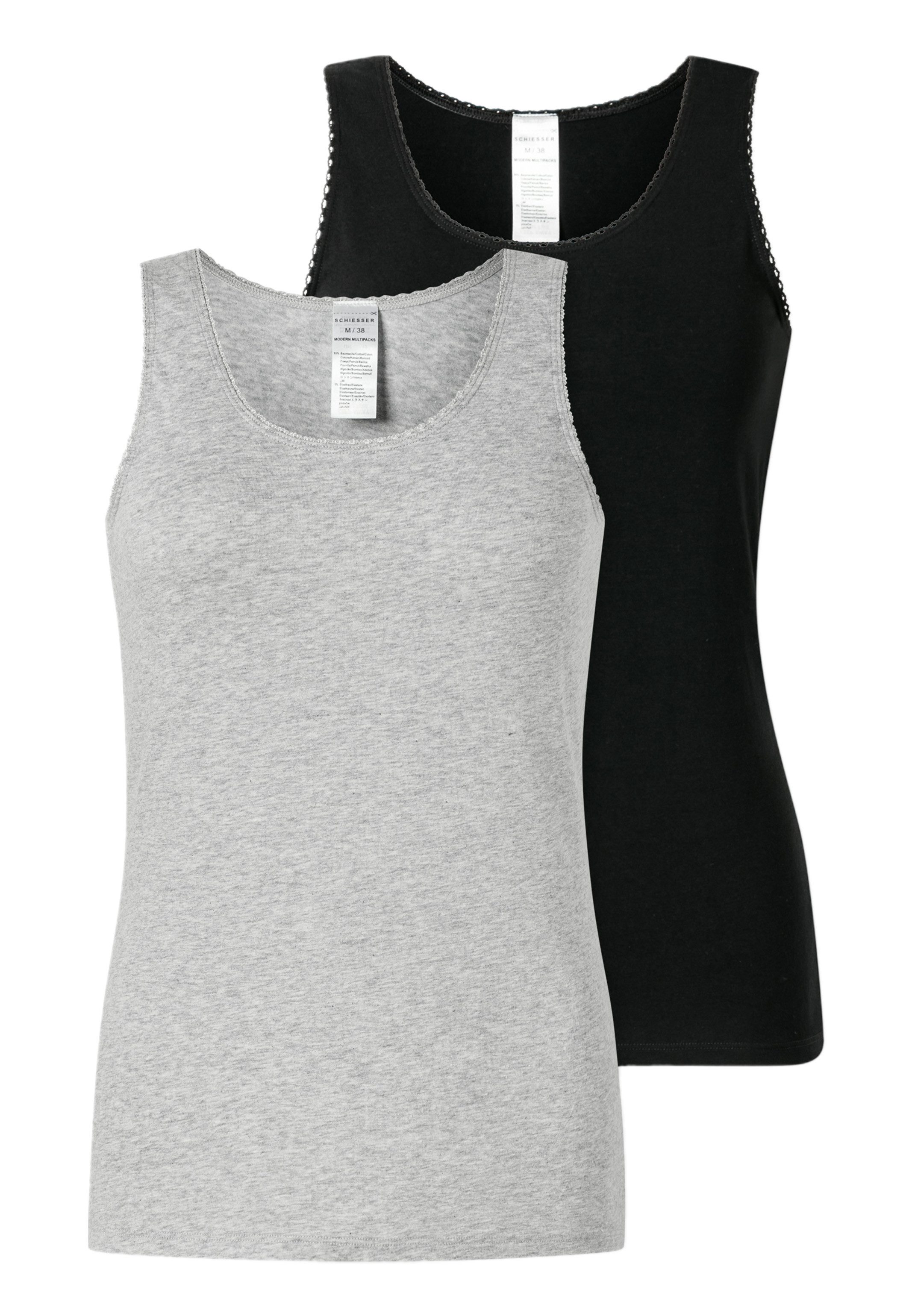 Schiesser Unterhemd 4er Pack 95/5 Modern Cotton (Spar-Set) Unterhemd / Top günstig online kaufen